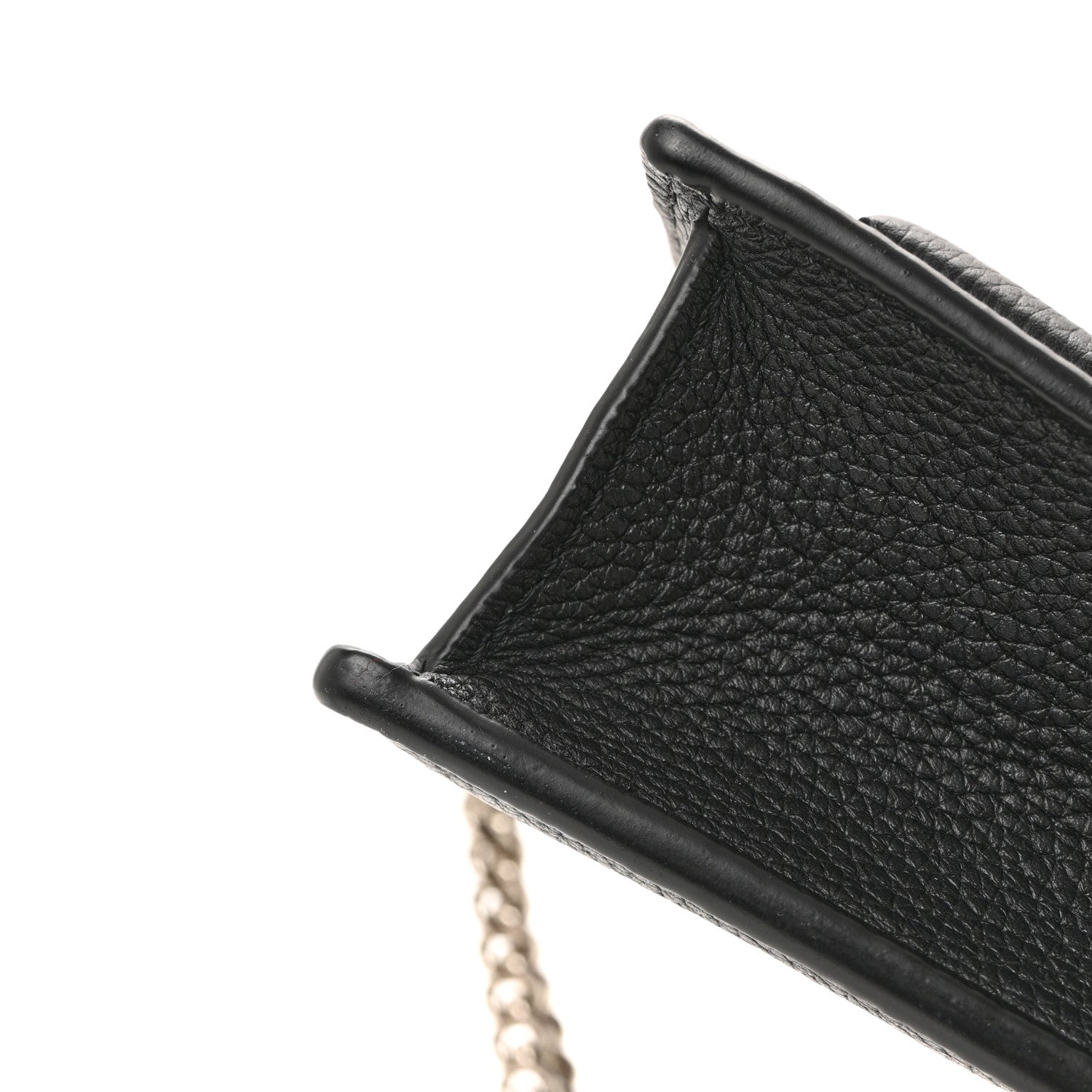 Soft Calfskin My Lockme Chain Pochette Black
