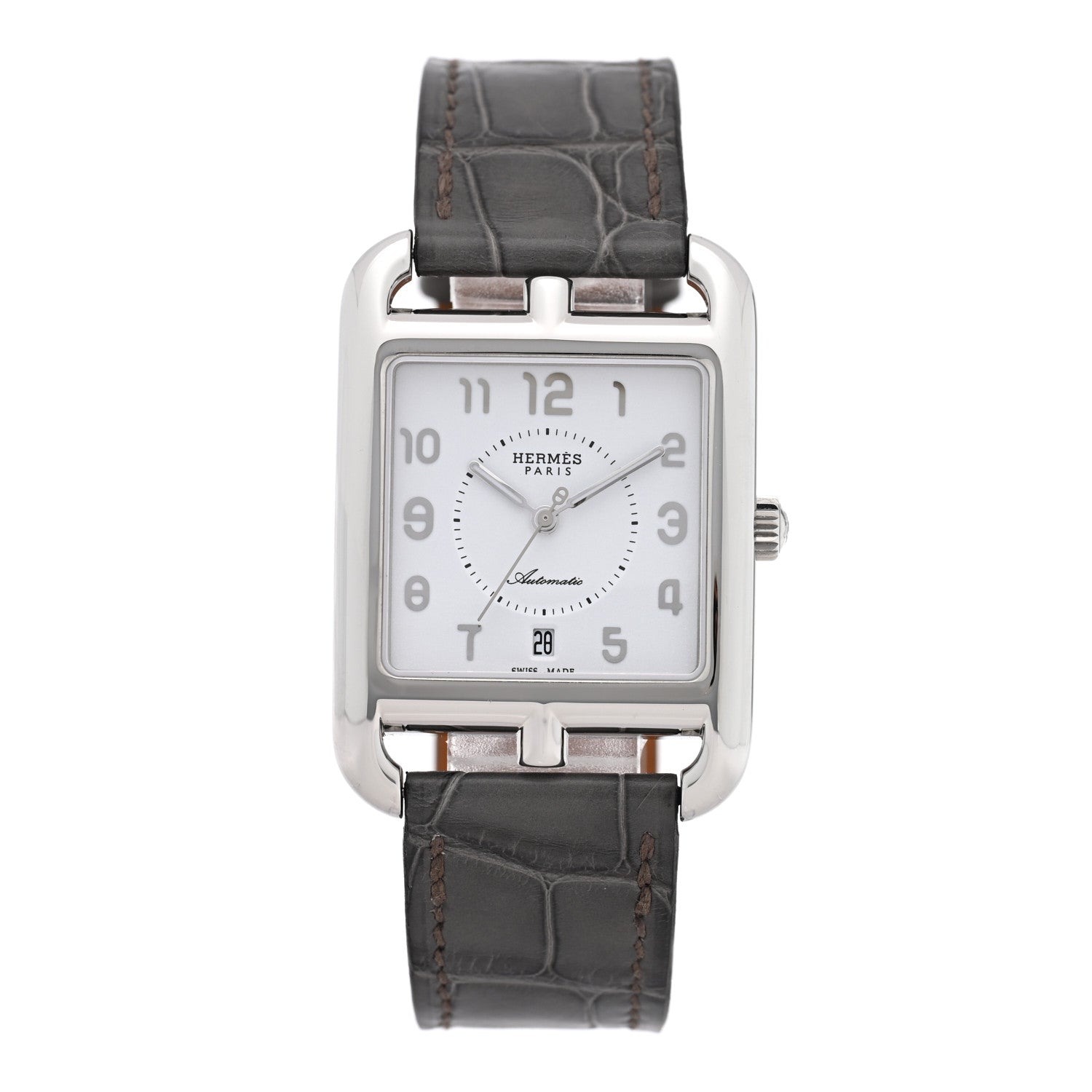 Stainless Steel Alligator 29mm Cape Cod Automatic Watch Gris Perle