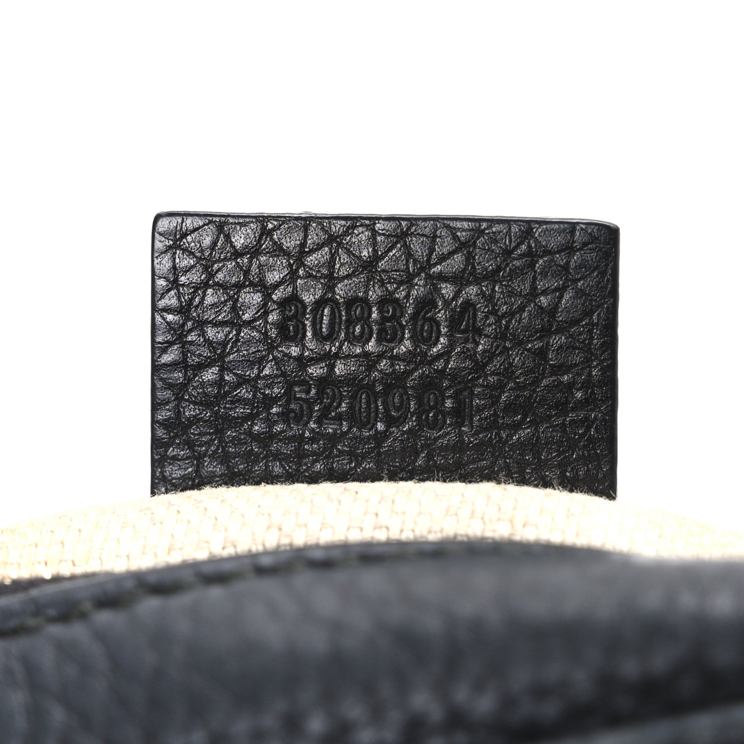 Pebbled Calfskin Small Soho Disco Bag Black