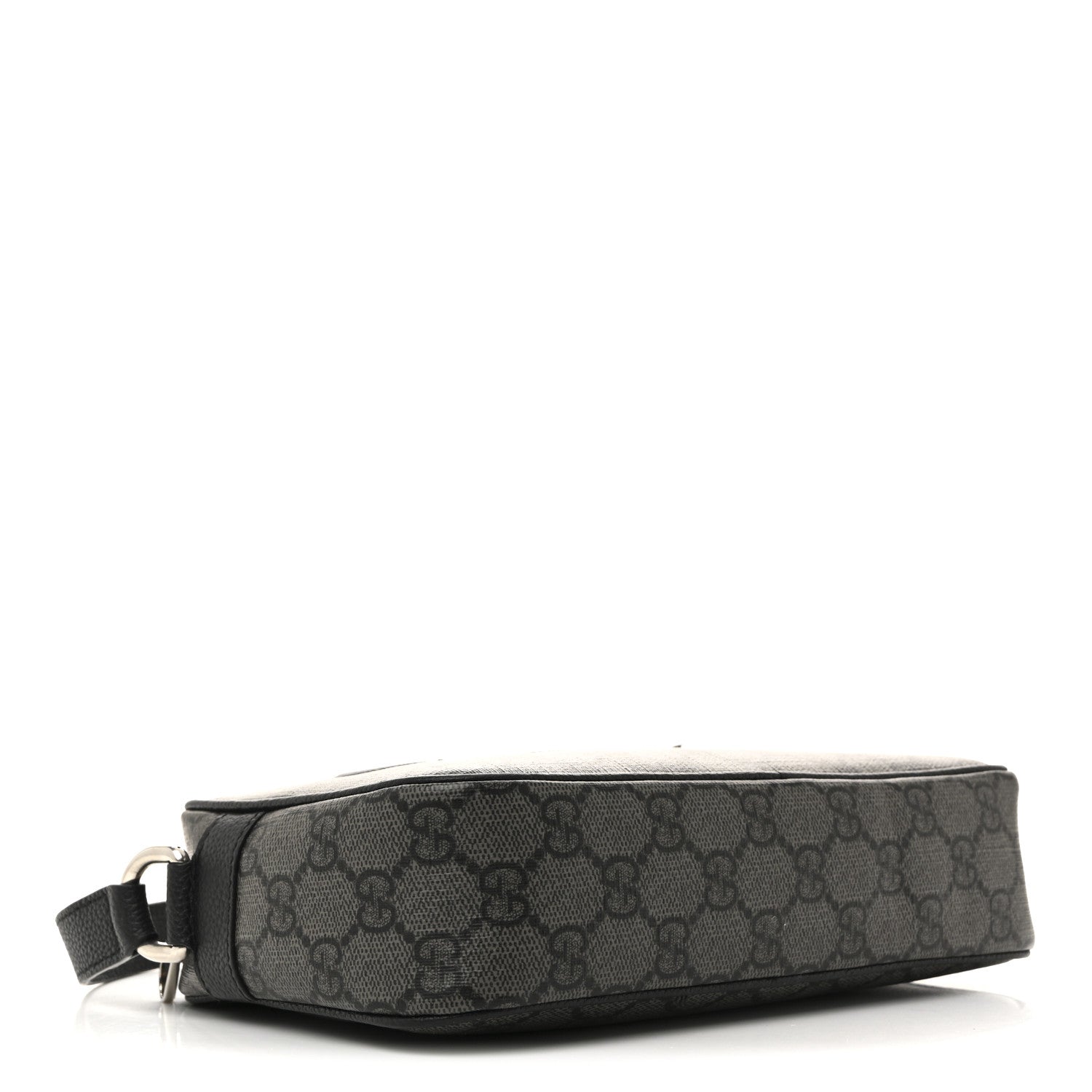 GG Supreme Monogram Mini Shoulder Bag Grey Black