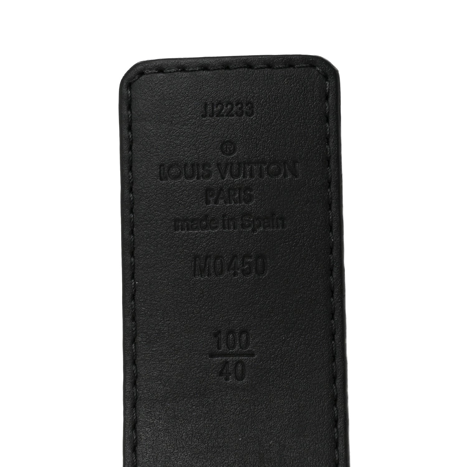 Calfskin Monogram Eclipse 35mm LV Initiales Reversible 100 40 Belt
