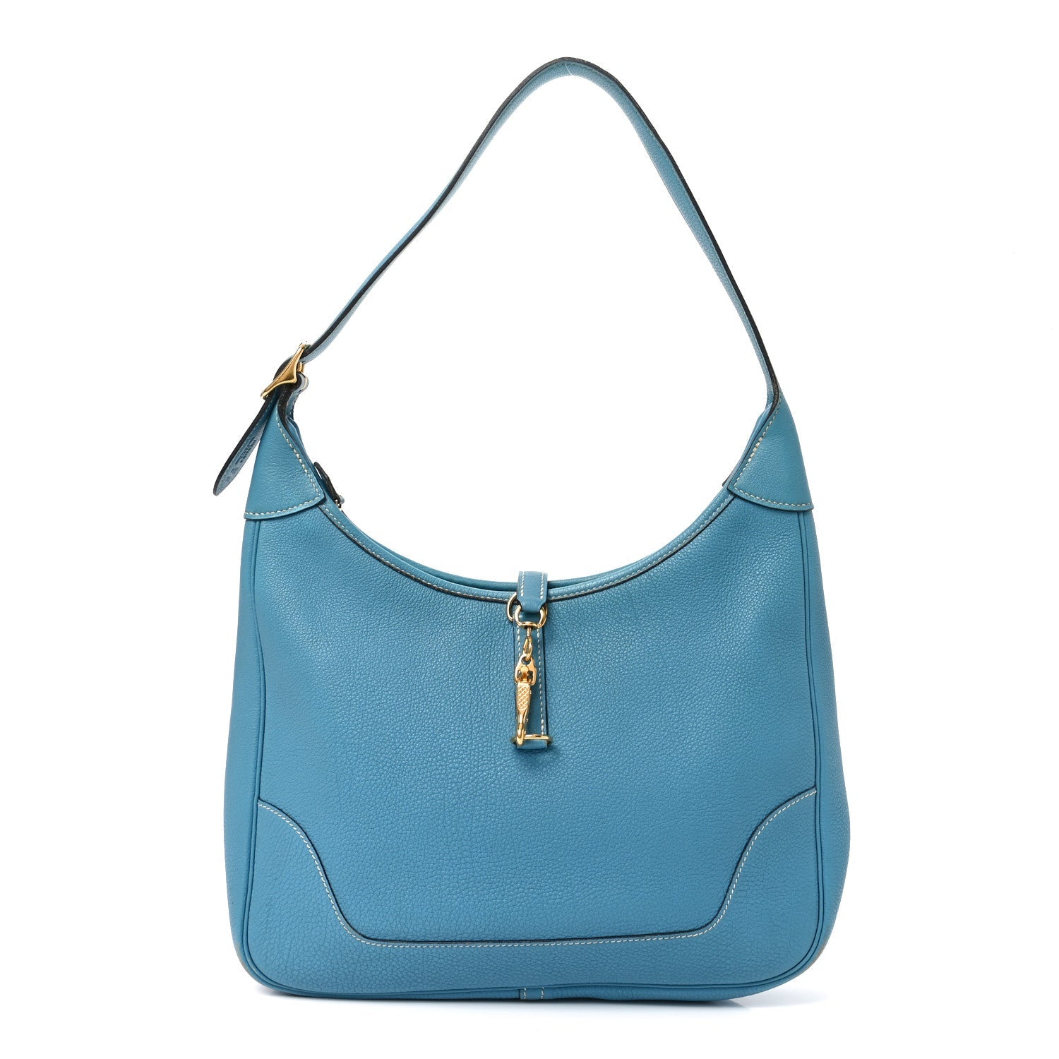 Togo Trim II 31 Shoulder Bag Blue Jean