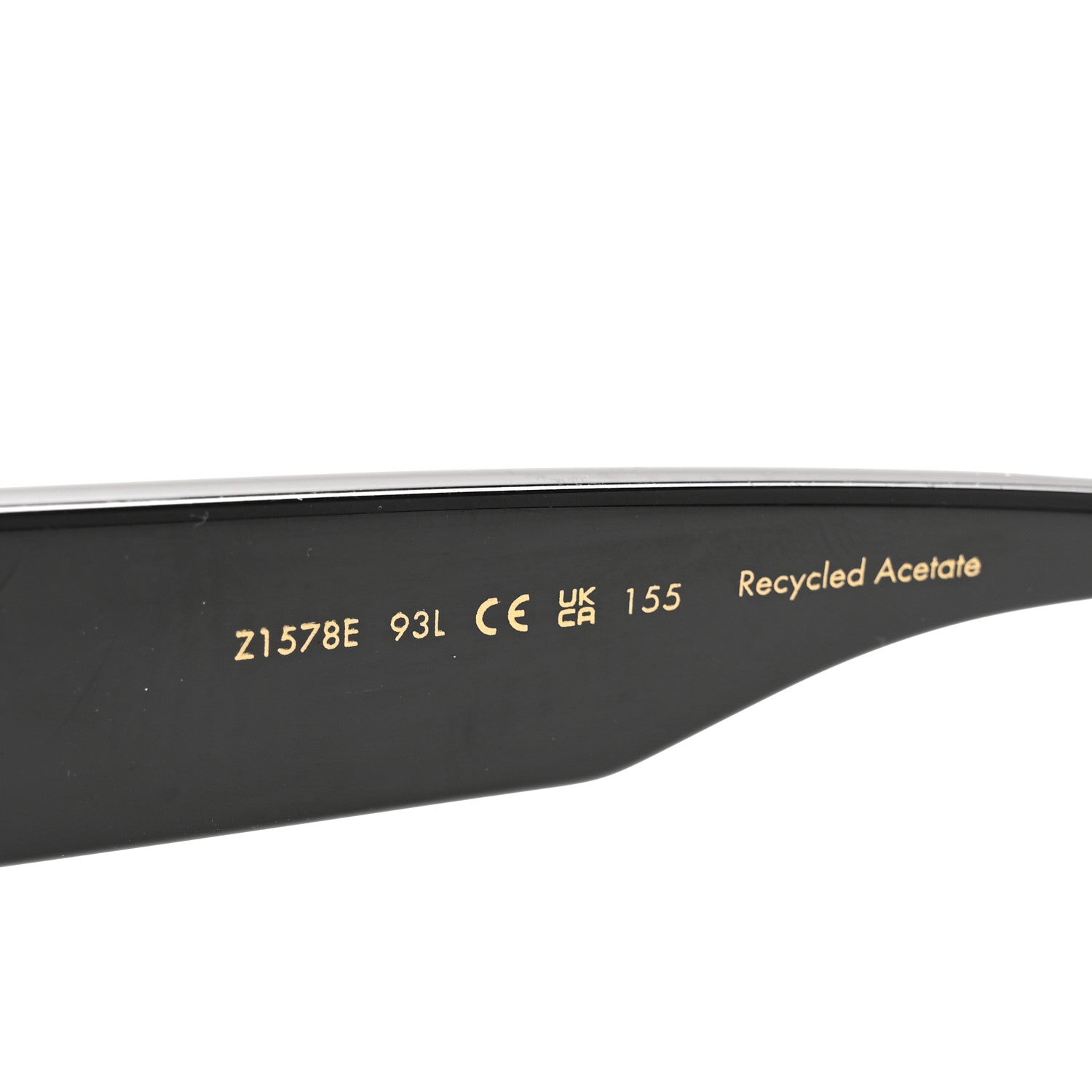 Acetate Swarovski Crystal Cyclone Sunglasses Z1578E Black
