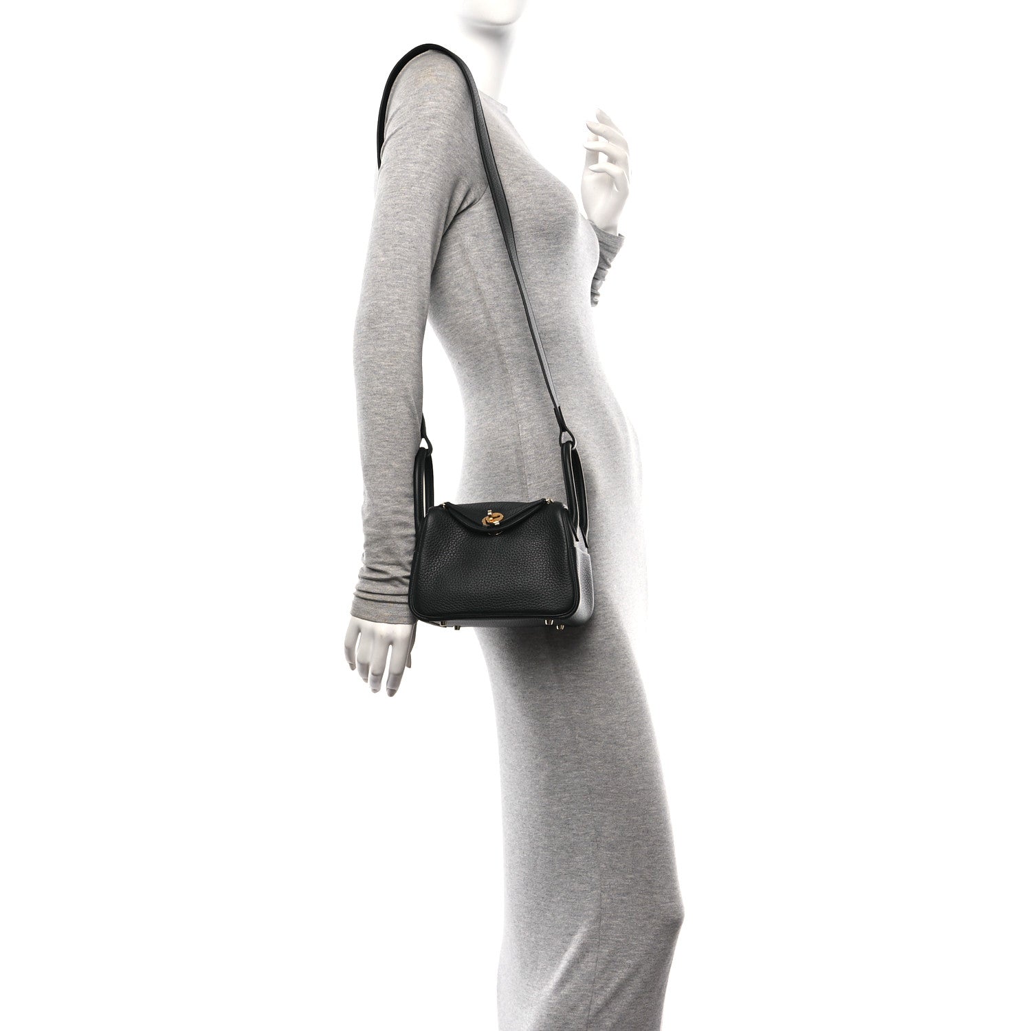 Taurillon Clemence Mini Lindy 20 Black