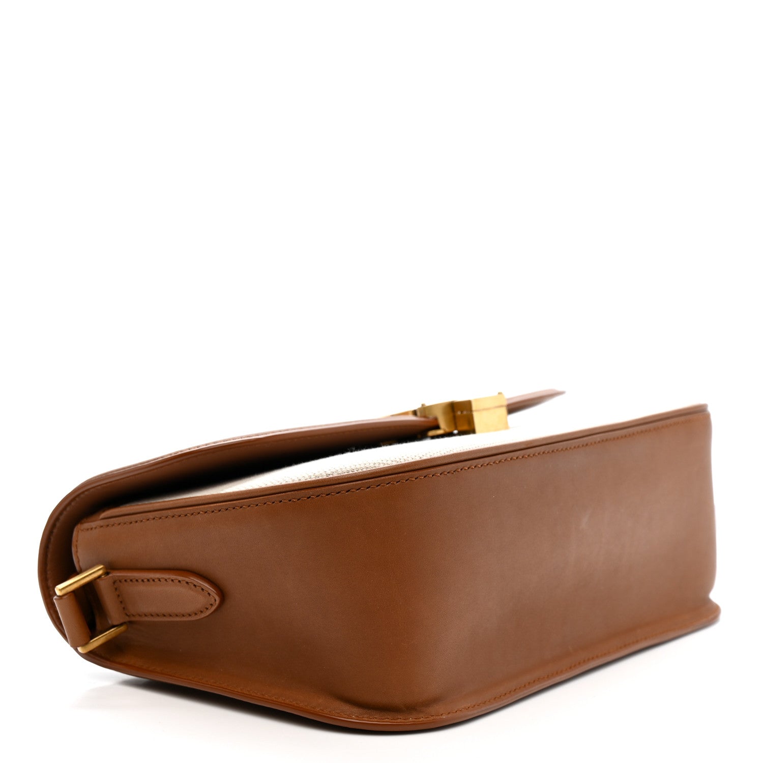 Linen Calfskin Monogram Small Solferino Satchel Greggio Brick