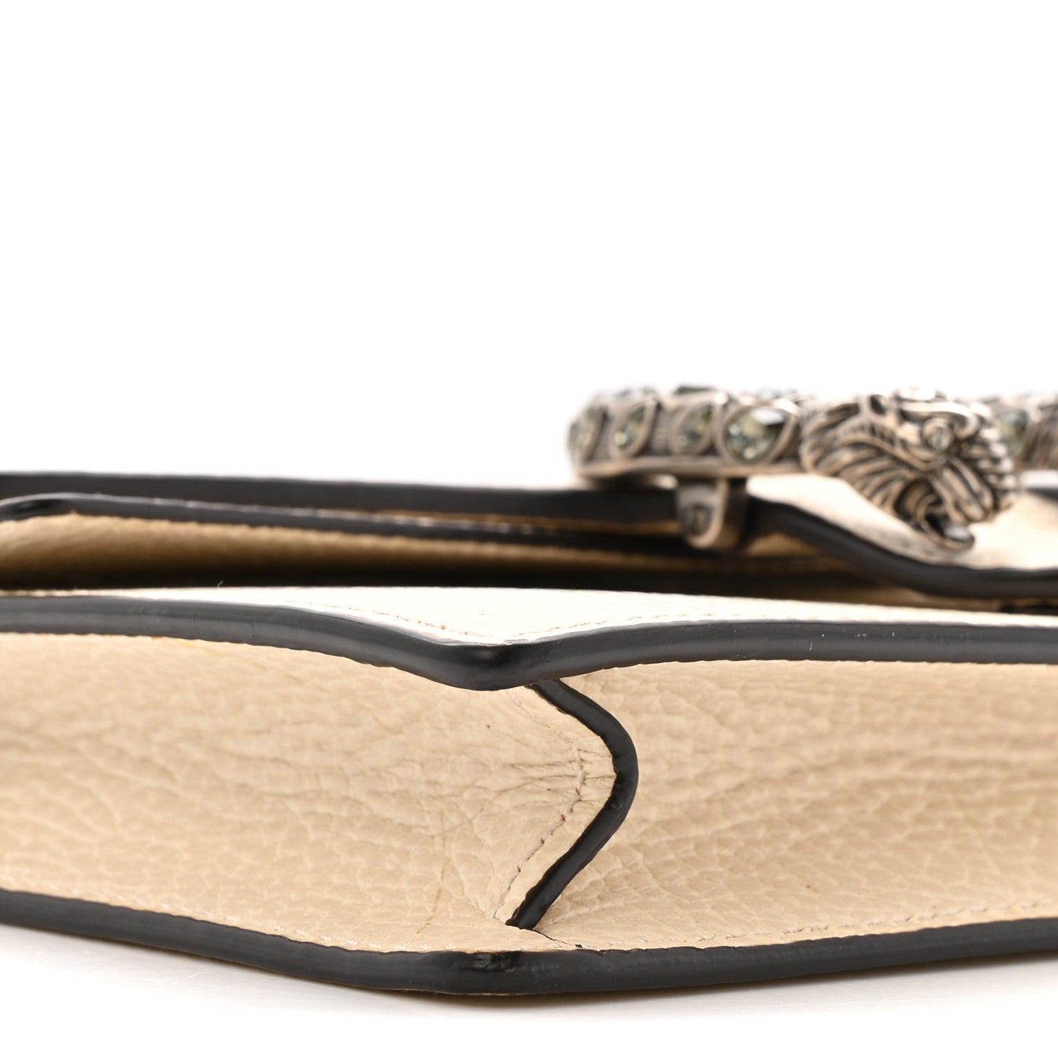 Dollar Calfskin Crystal Super Mini Dionysus Shoulder Bag Mystic White Black Diamond