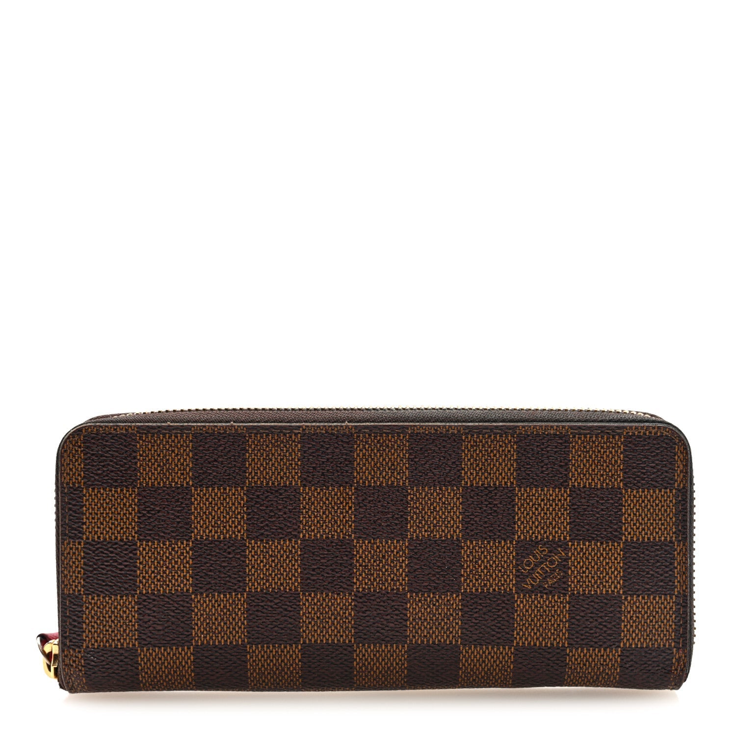 Damier Ebene Clemence Wallet Cherry