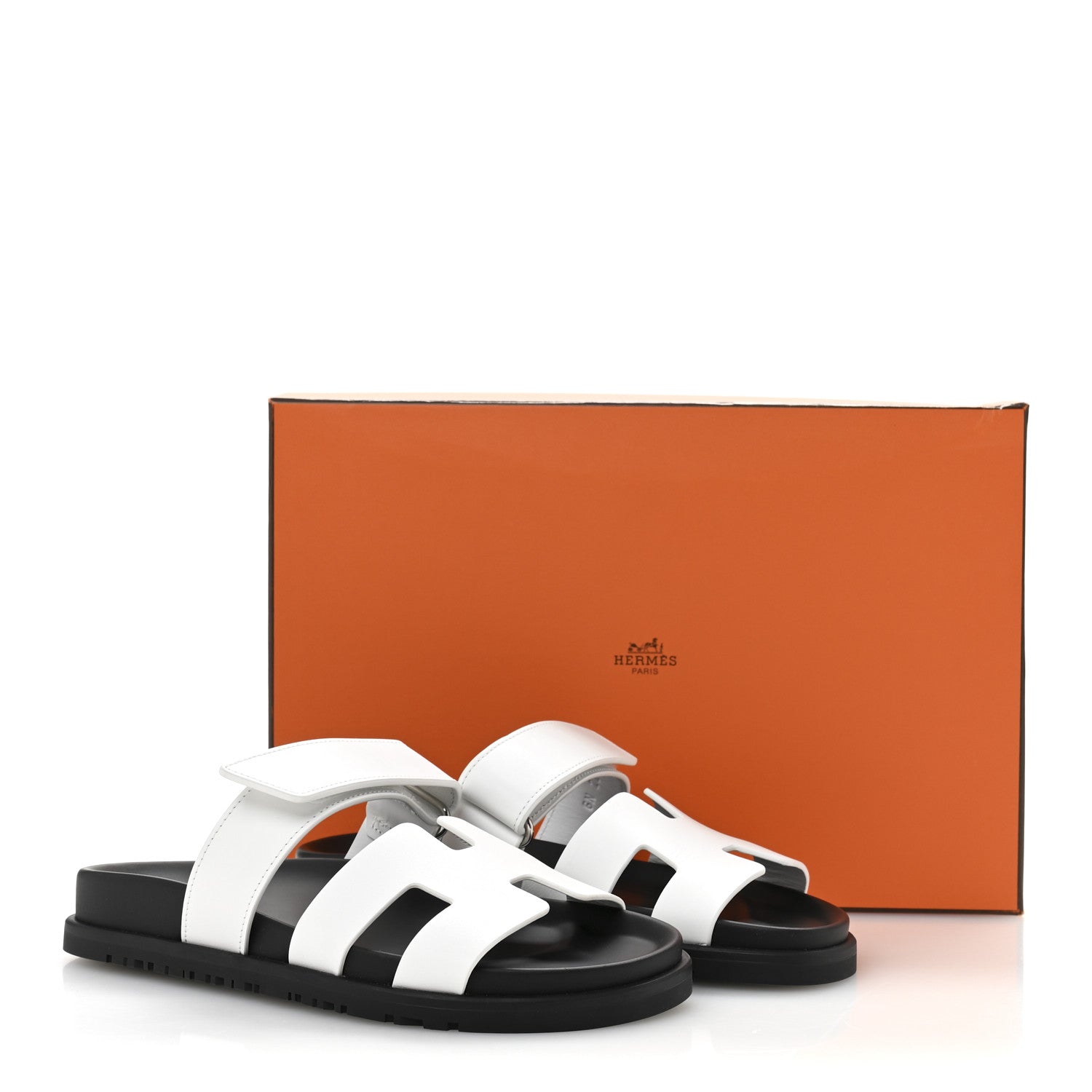 Calfskin Womens Chypre Sandals 35.5 White