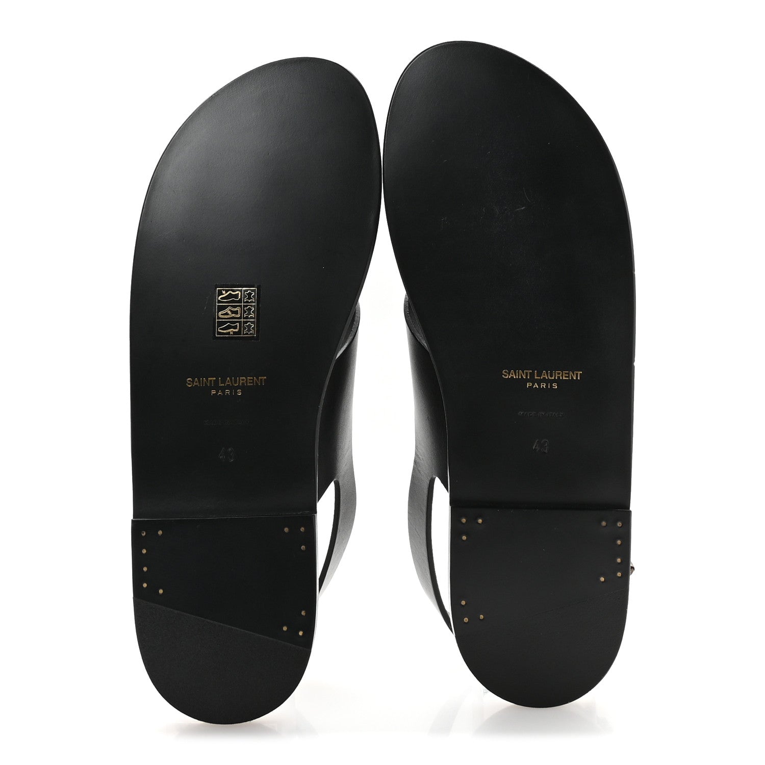 Calfskin Mens Mojave Sandals 43 Black