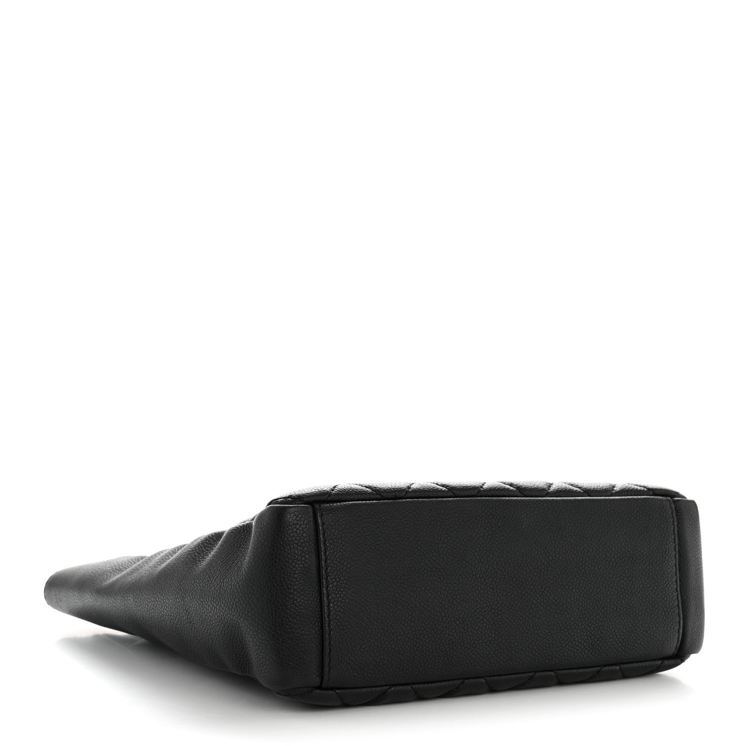 Caviar Quilted Petit Shopping Tote PST Black