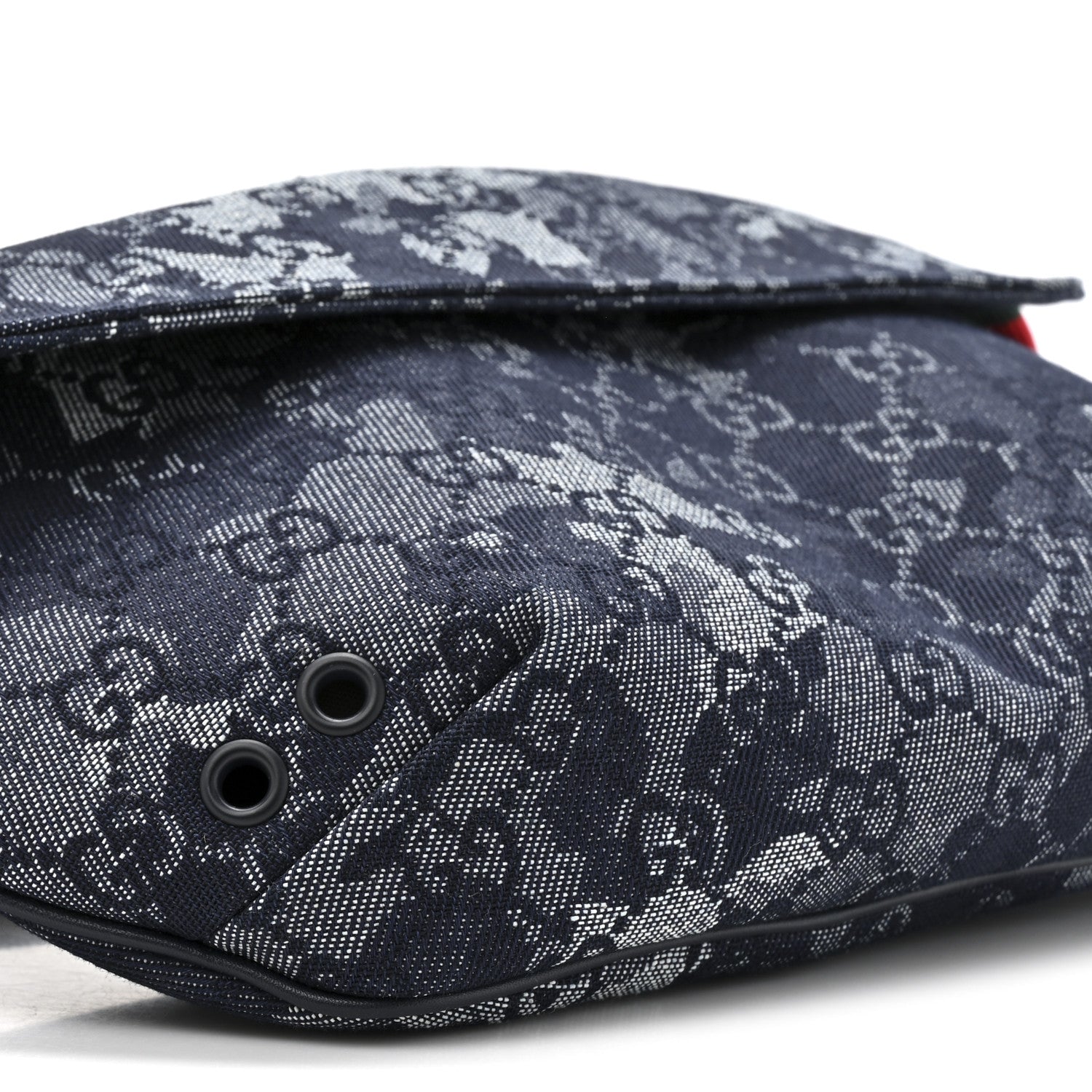 Denim GG Monogram Camouflage Belt Bag Blue