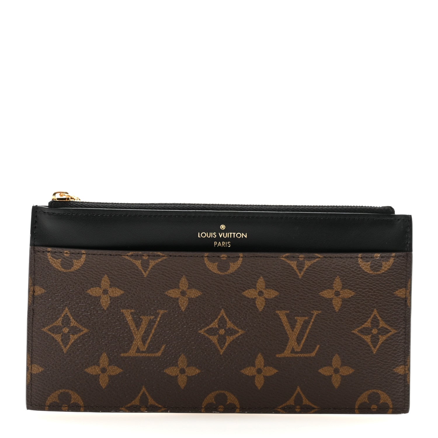 Monogram Slim Purse Black