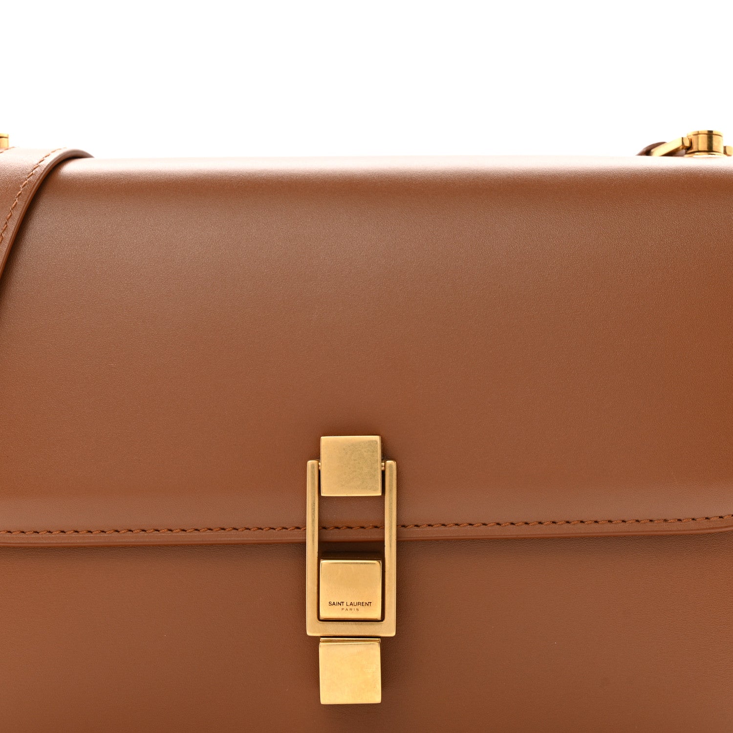 Smooth Calfskin Carre Satchel Brick