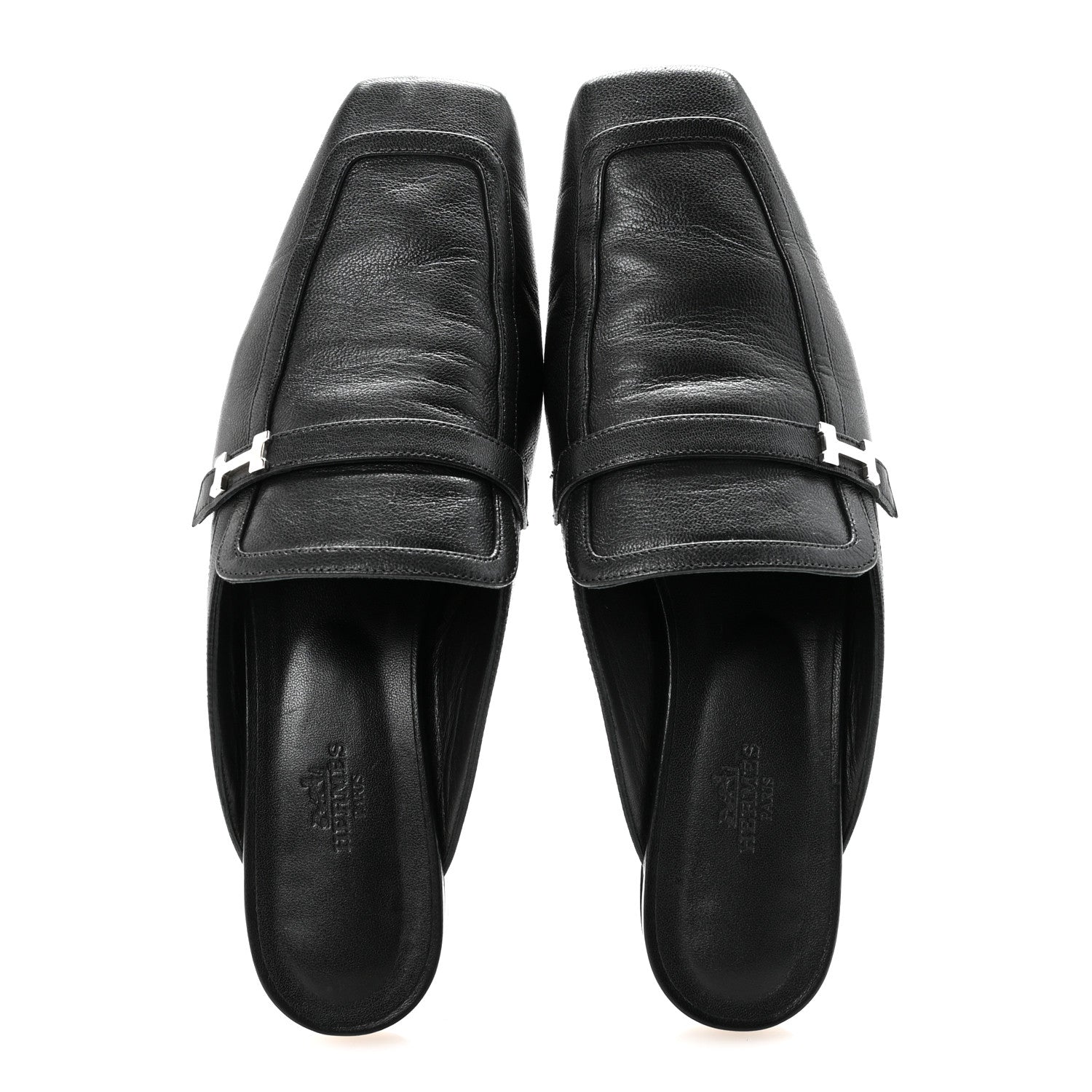 Goatskin Groupie Mules 39 Black