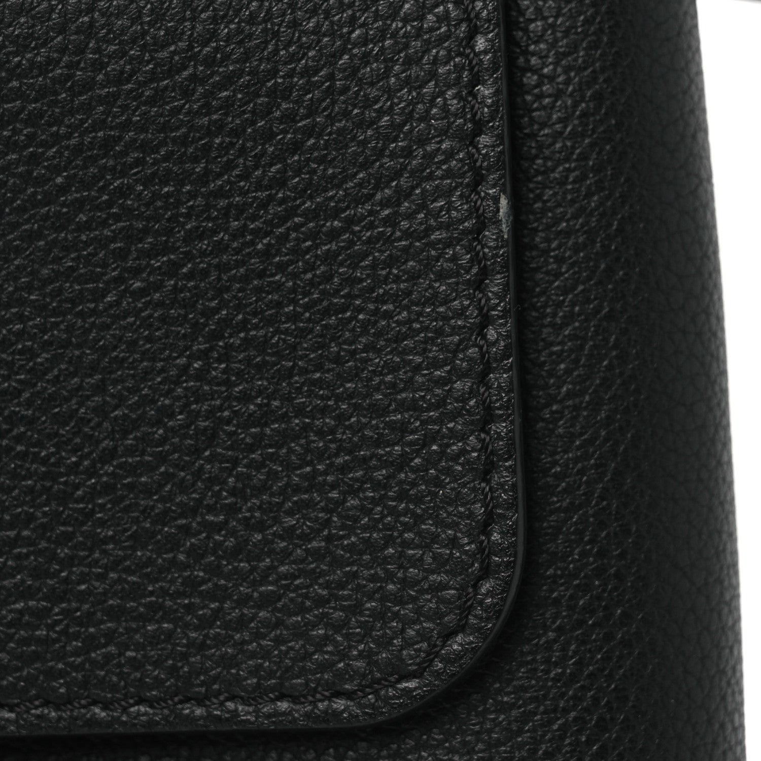 Calfskin Lockme Mini Backpack Black