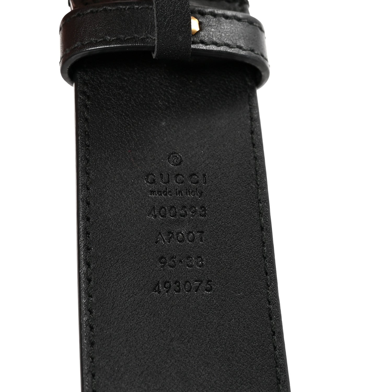 Calfskin Double G 40mm Belt 95 38 Black