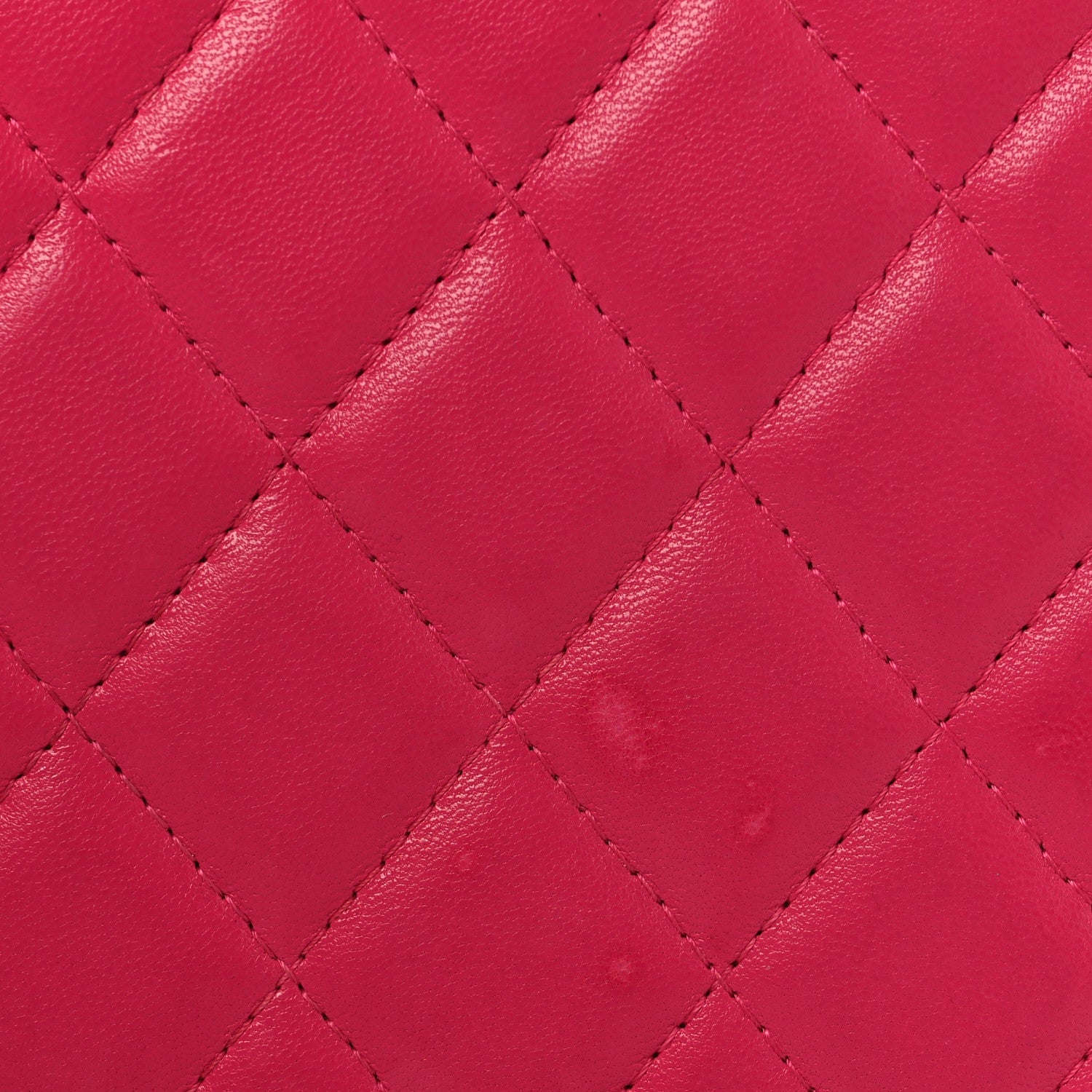 Lambskin Quilted Large Zip Around Organizer Wallet Pink