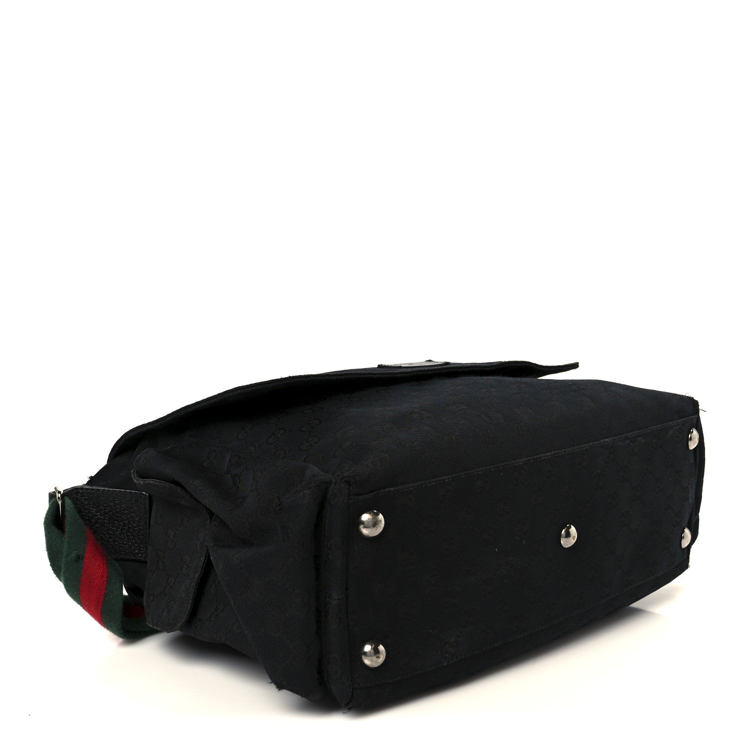 Monogram Diaper Messenger Bag Black