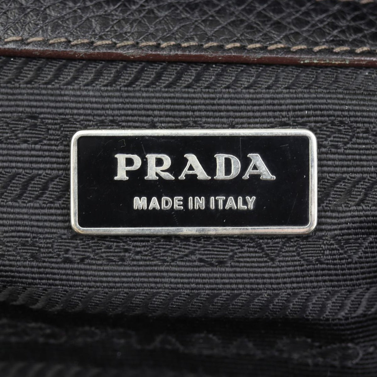 Prada Braided Handle Bauletto Bag