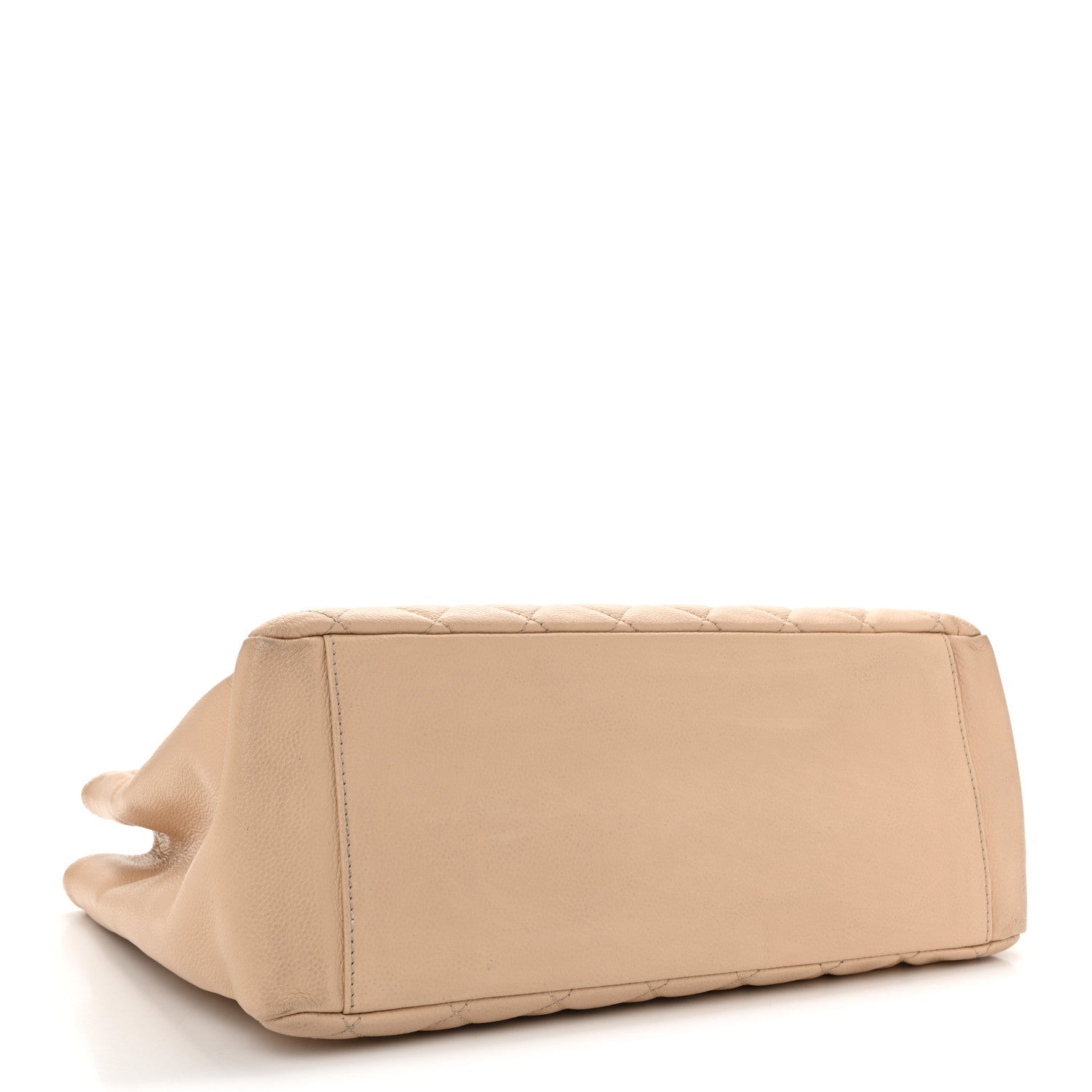 Caviar Quilted Grand Shopping Tote GST Beige Clair
