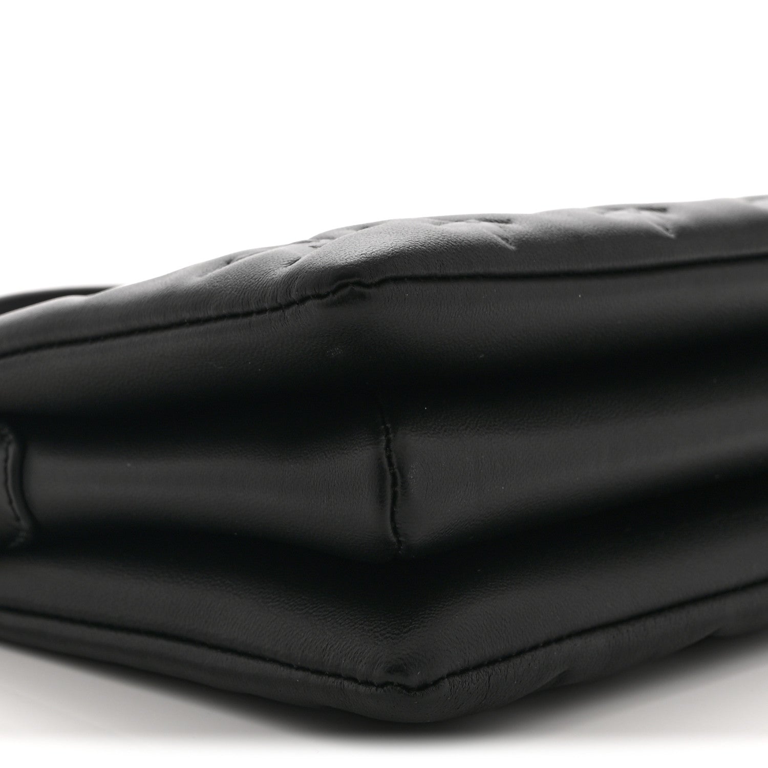 Lambskin Embossed Monogram Coussin BB Black