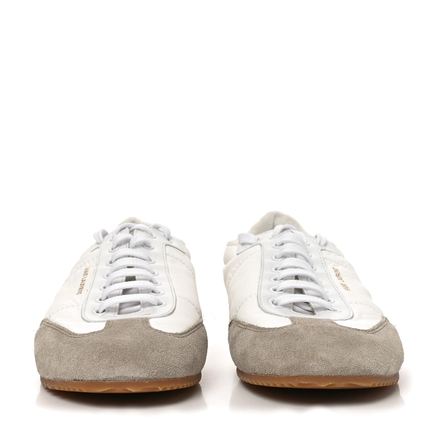 Suede Nylon Aston Sneakers 40 White Green