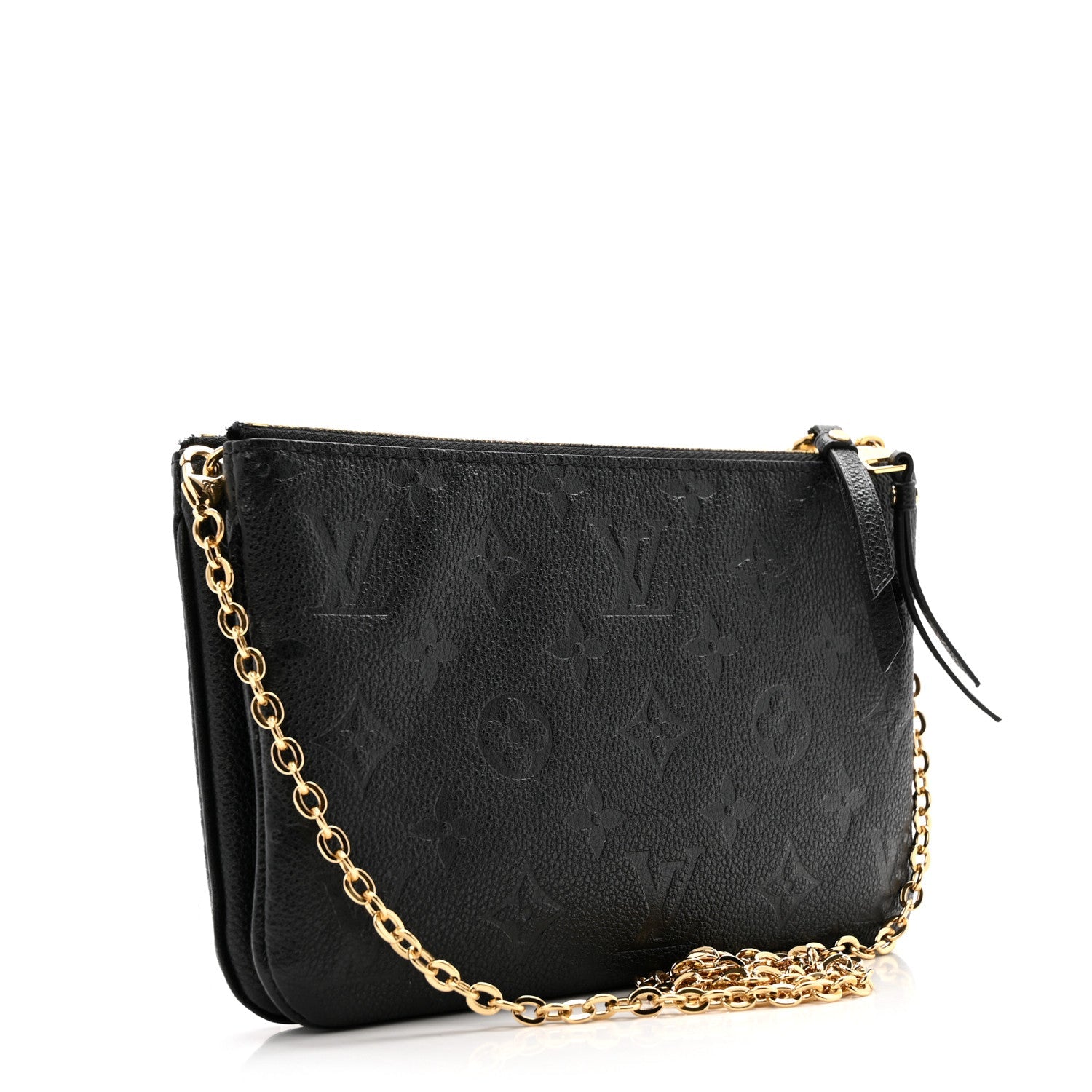 Empreinte Double Zip Pochette Black