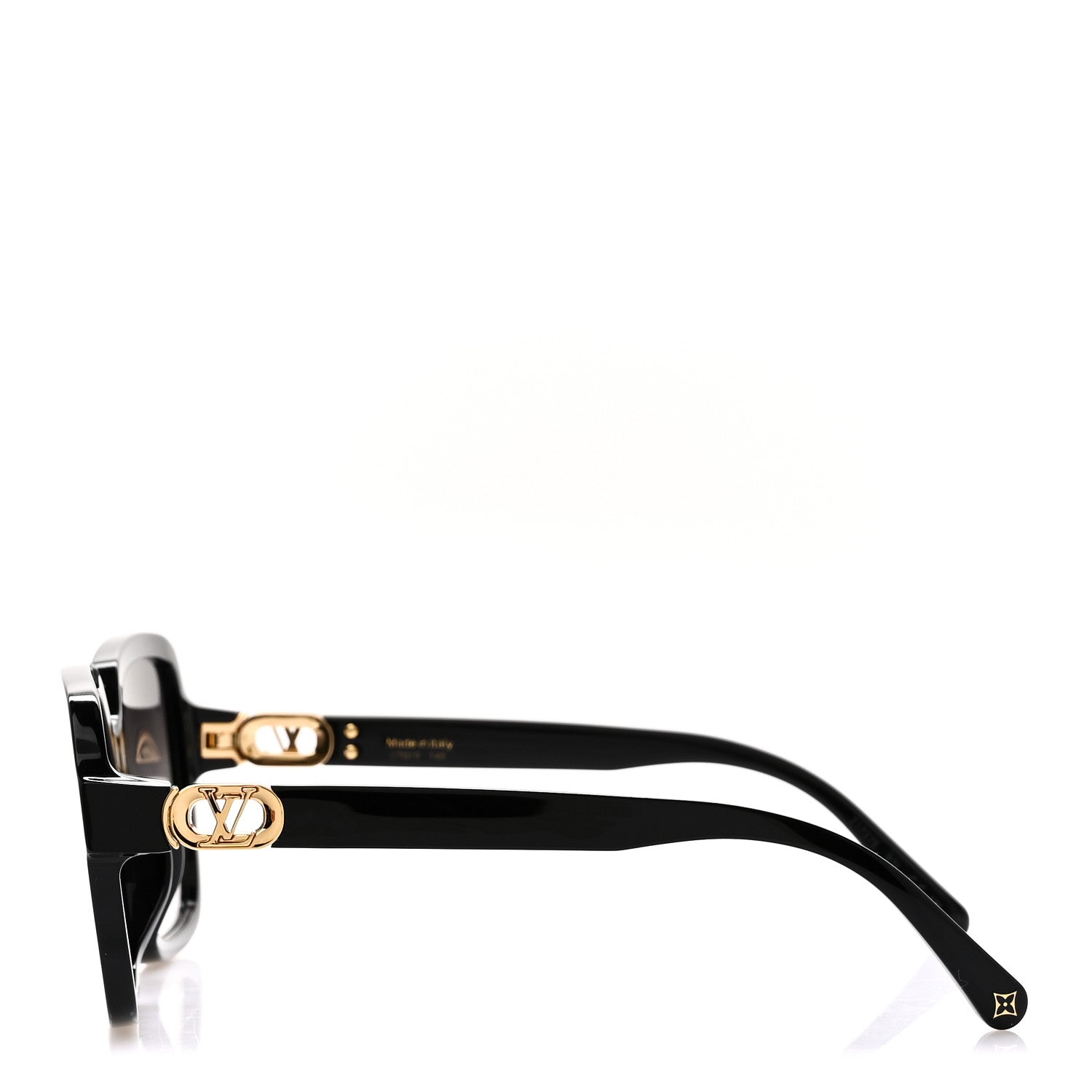 Acetate Mini Link Soft Square Sunglasses Z1727E Black