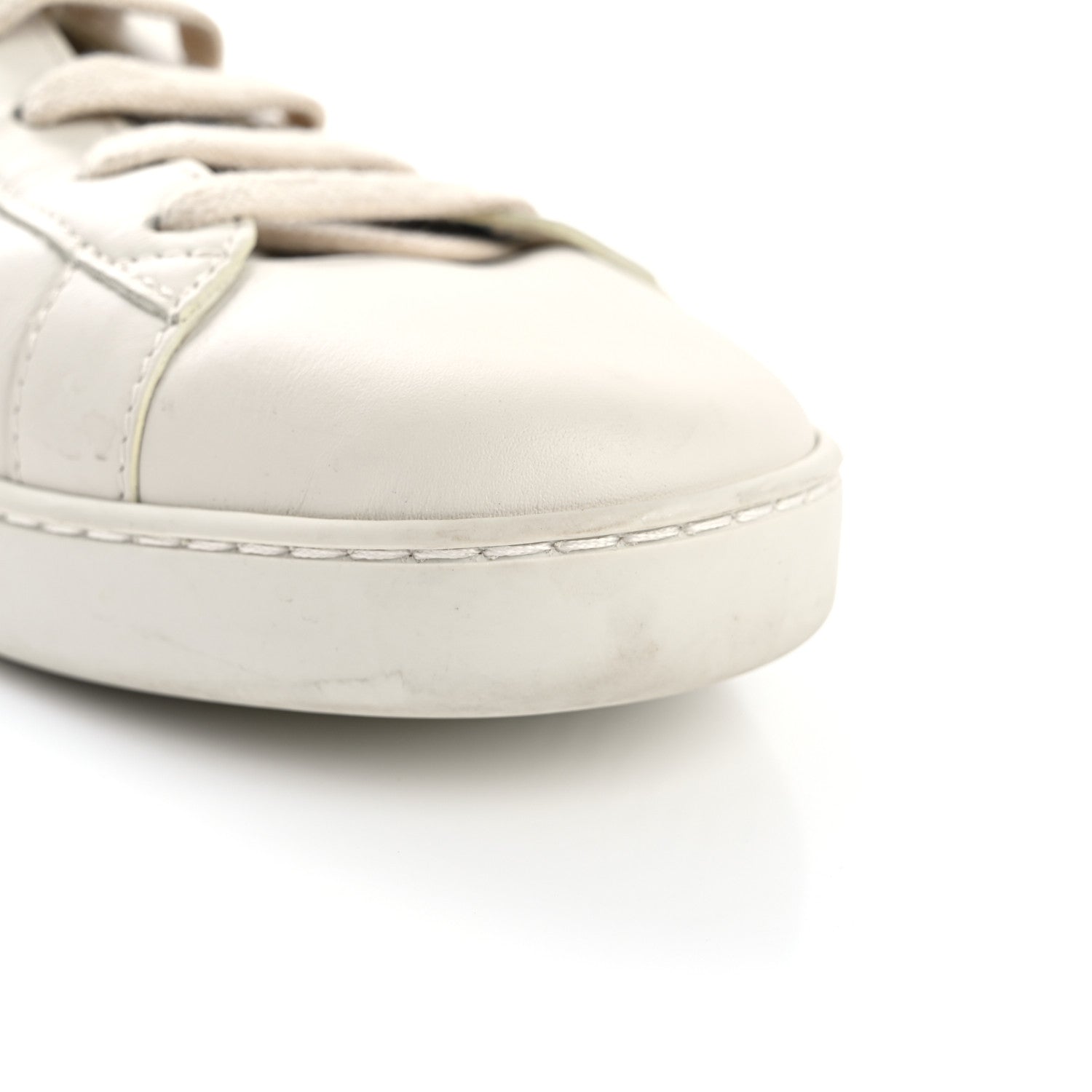 X SEGA Calfskin Ayers Web Guccy Womens Ace Sneakers 39.5 White