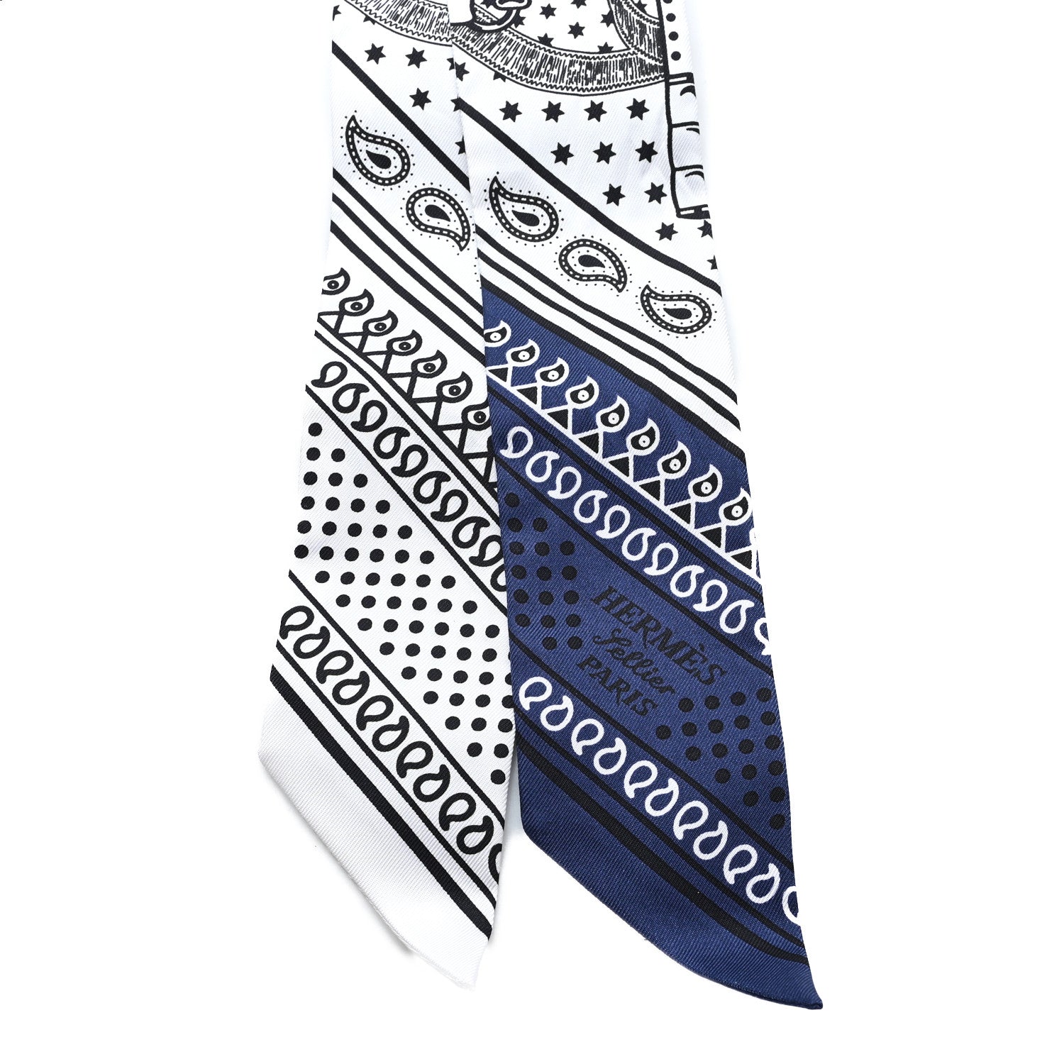 Silk Eperon d'Or Cut Twilly White Marine Black