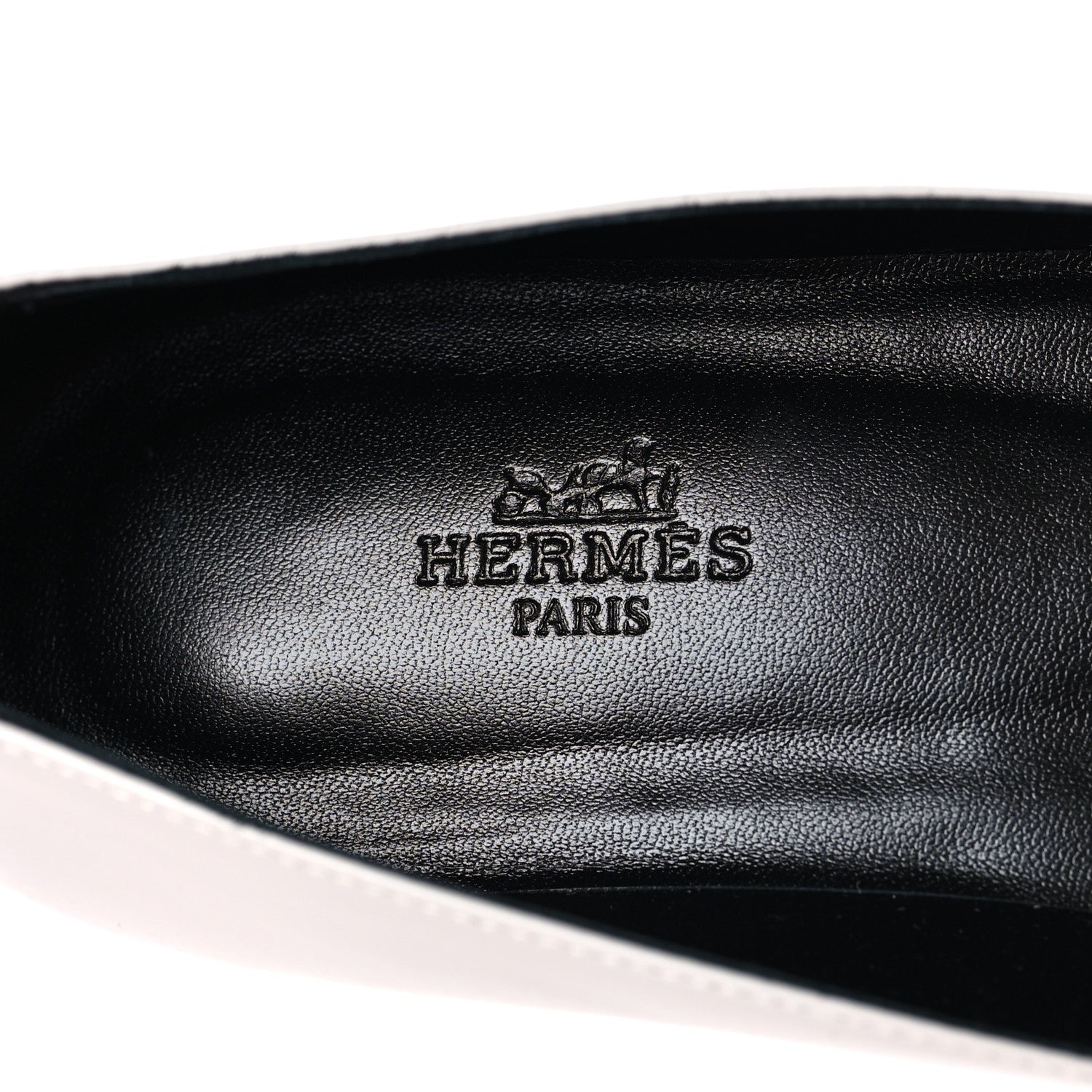 Calfskin Kelly Ballet Flat 37.5 Gris Clair