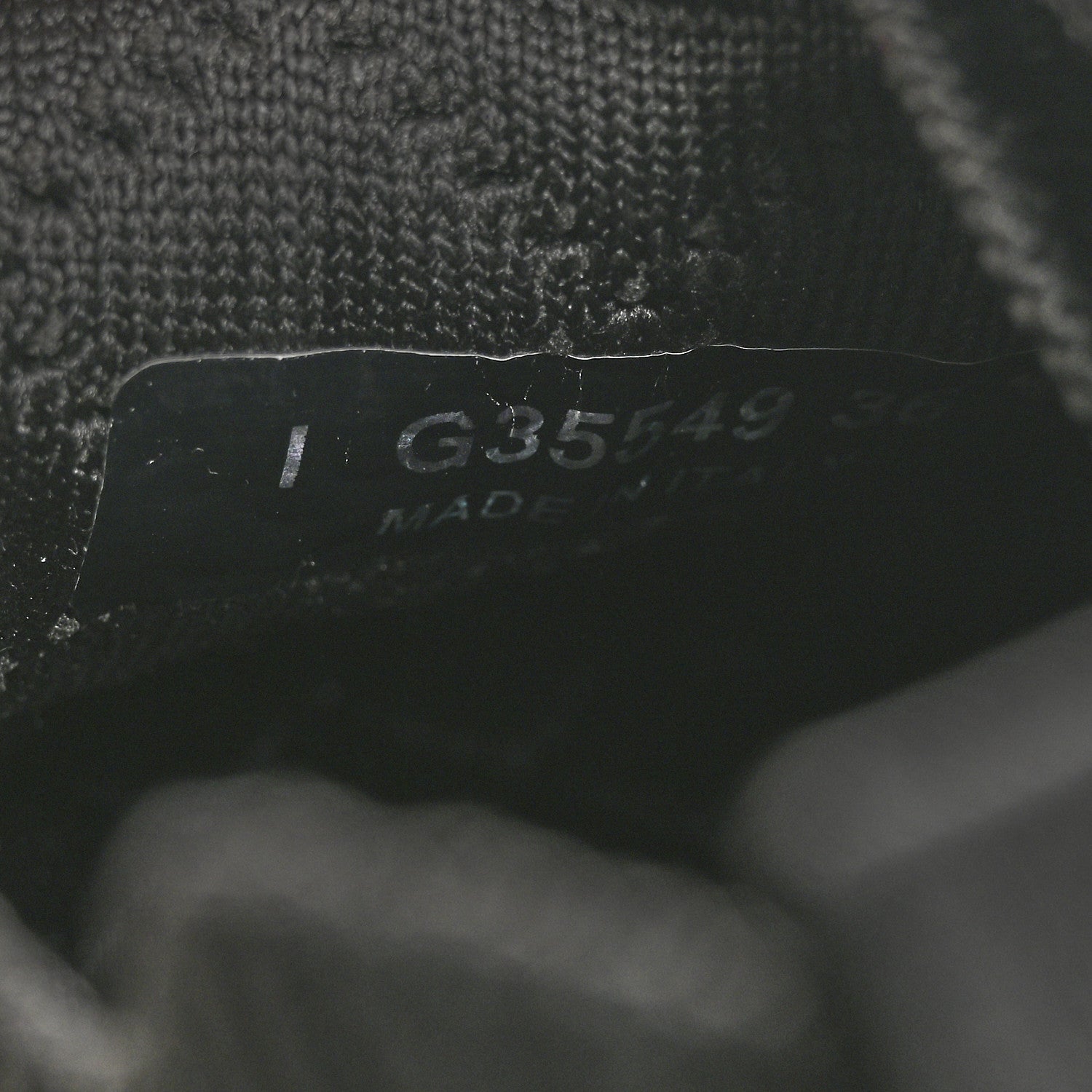 Fabric Logo Sneakers 36 Black