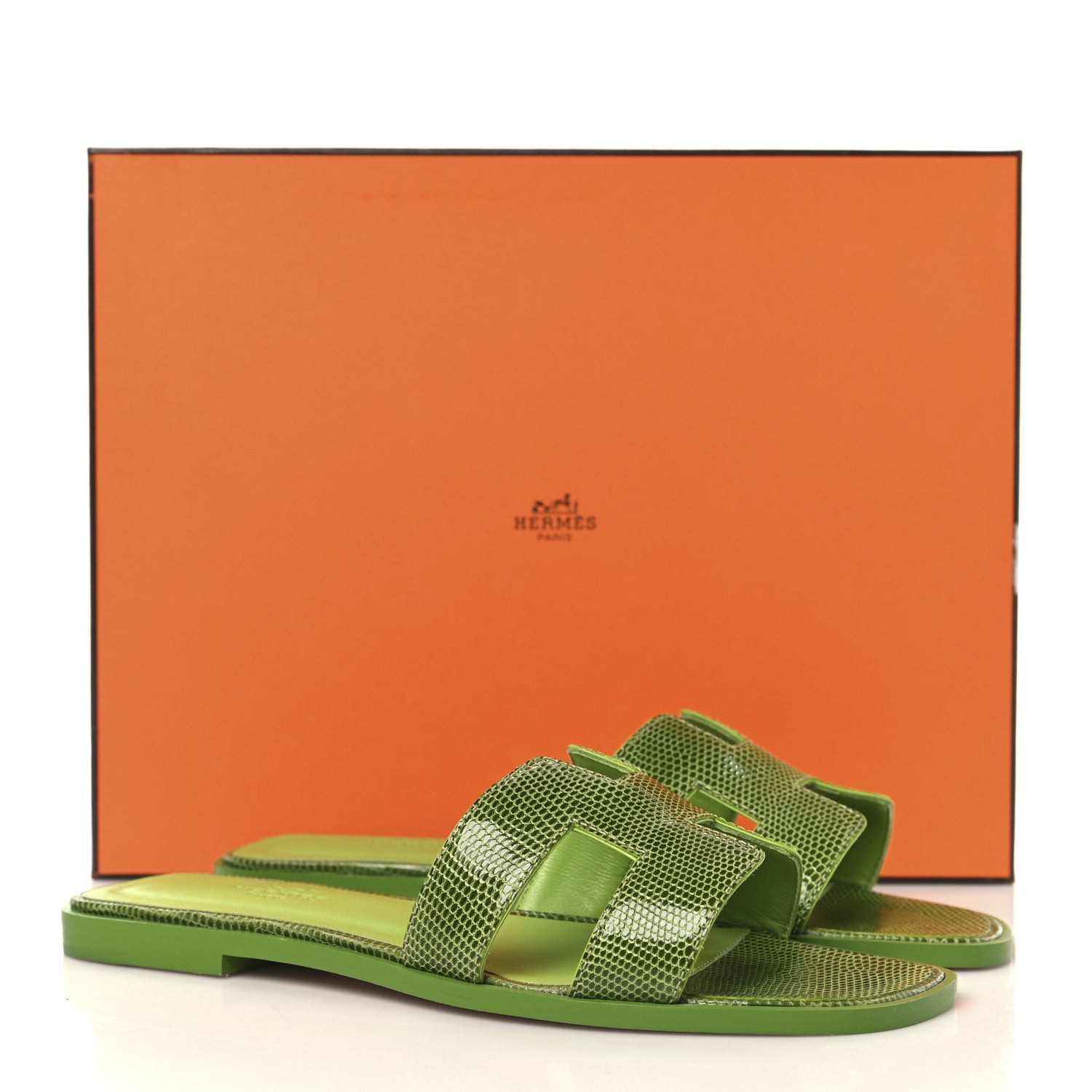 Lizard Oran Sandals 36.5 Vert Absinthe