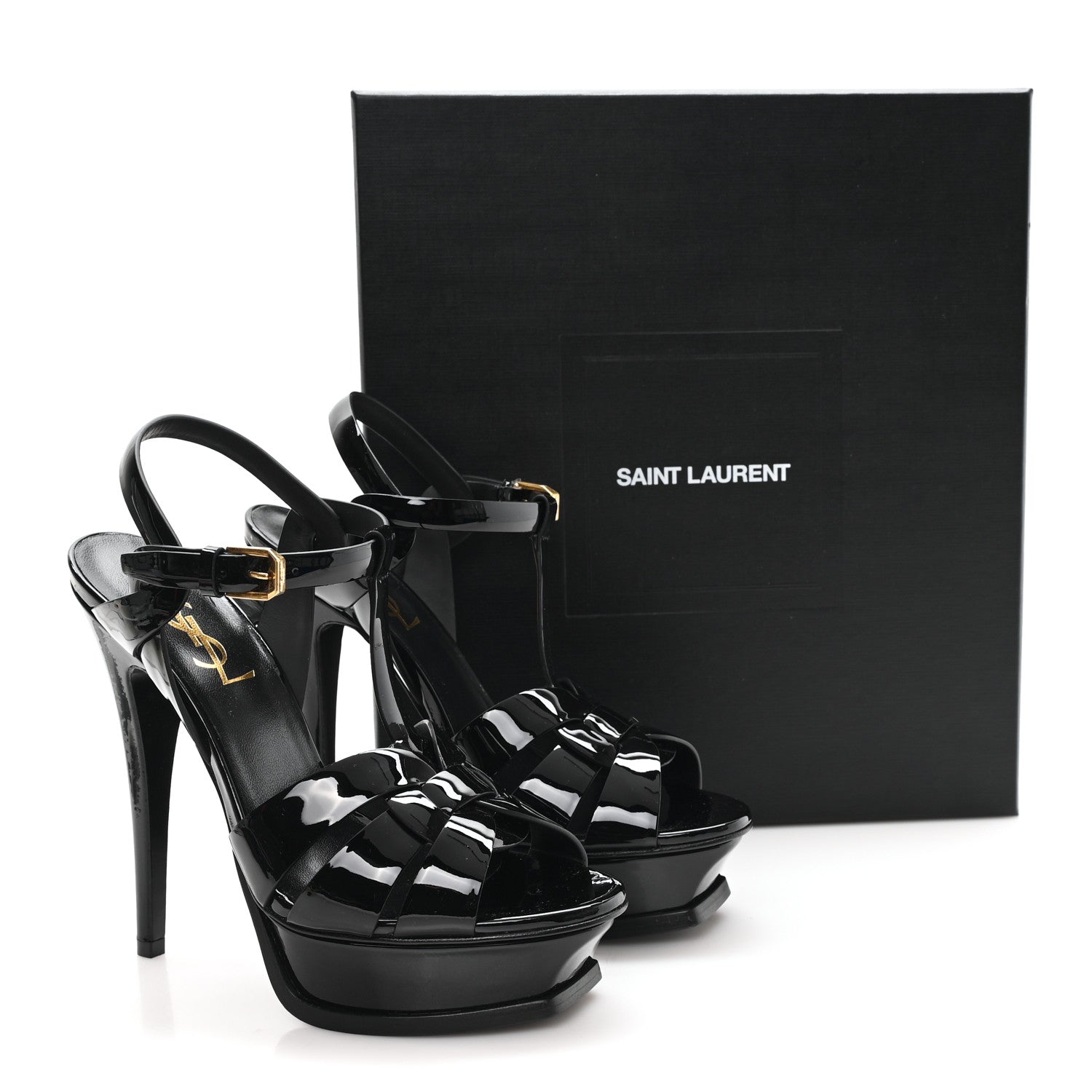 Patent Tribute 105 Platform Sandals 36 Black