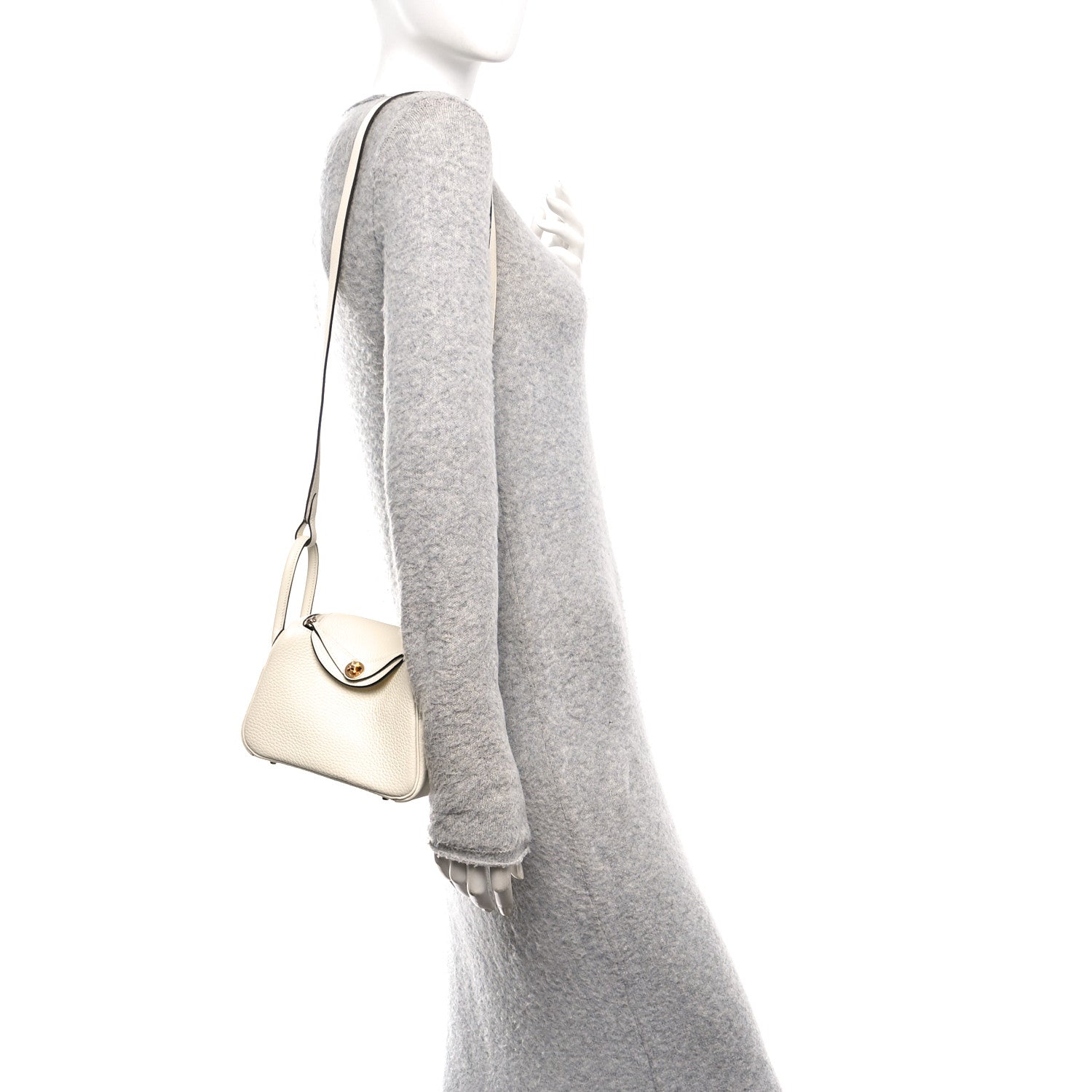 Taurillon Clemence Mini Lindy 20 So Cream