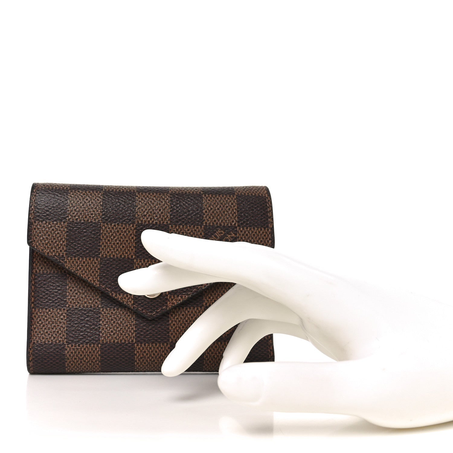 Damier Ebene Victorine Wallet Rouge