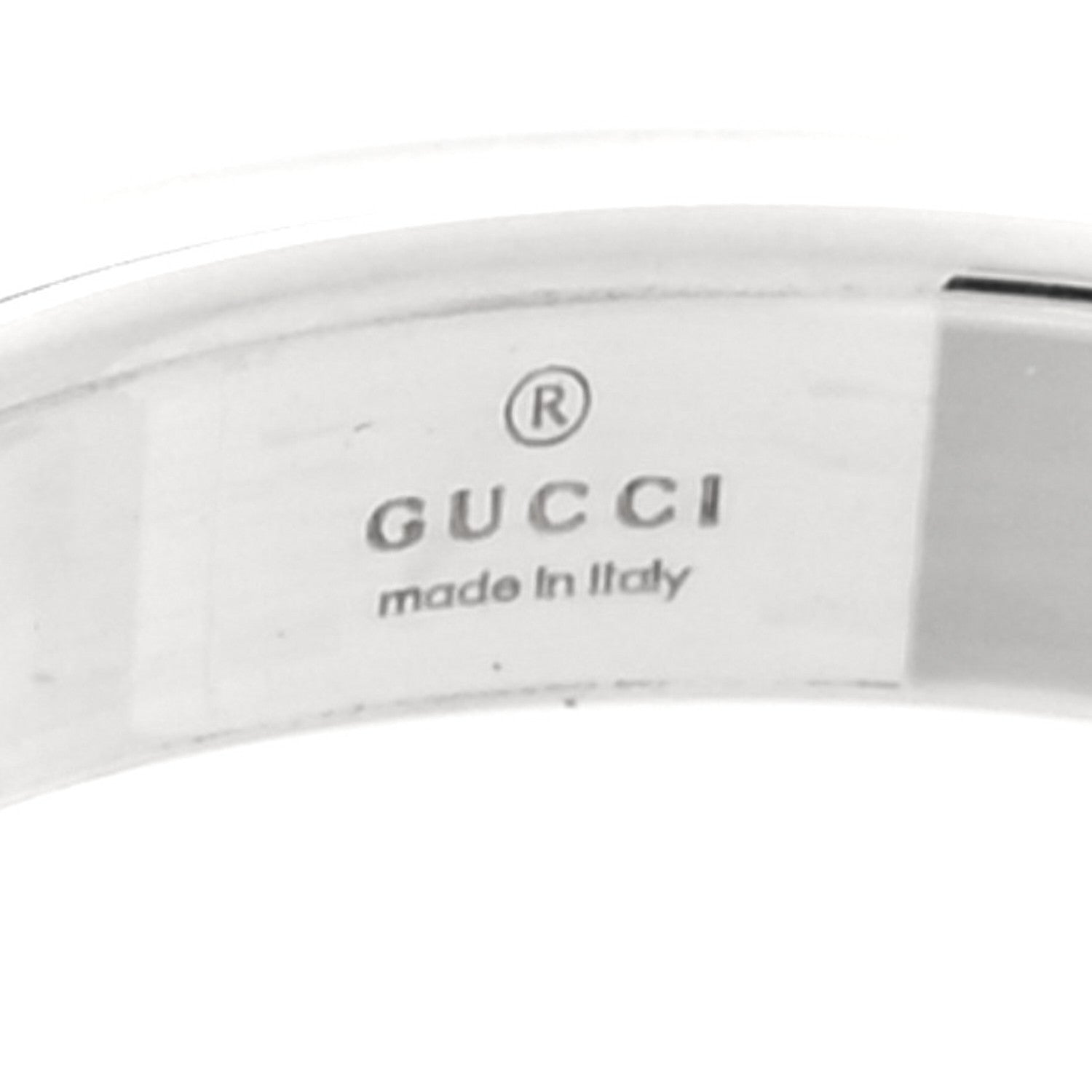 Sterling Silver Signature GG Narrow Band Ring 58 8.25