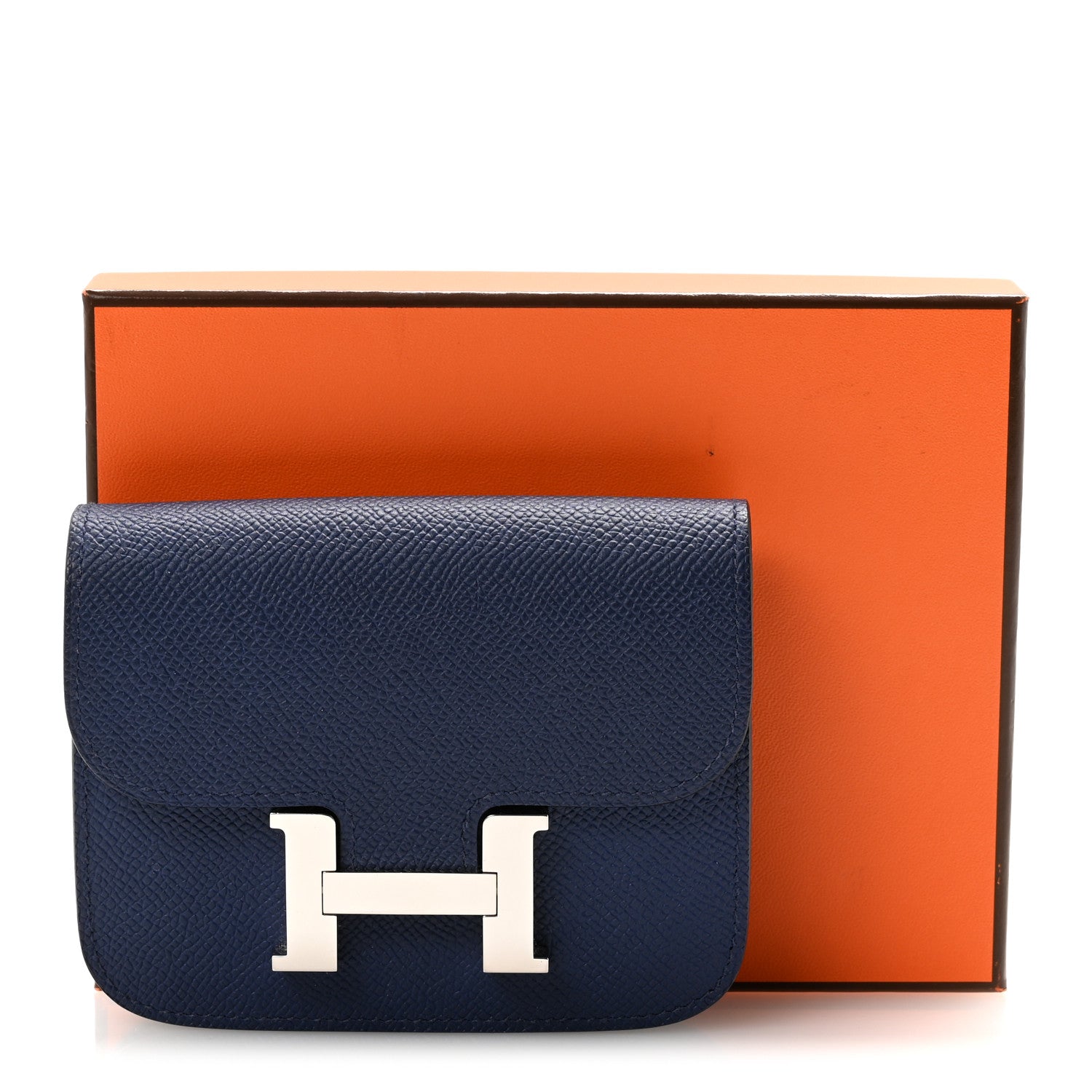 Epsom Constance Slim Wallet Bleu Saphir