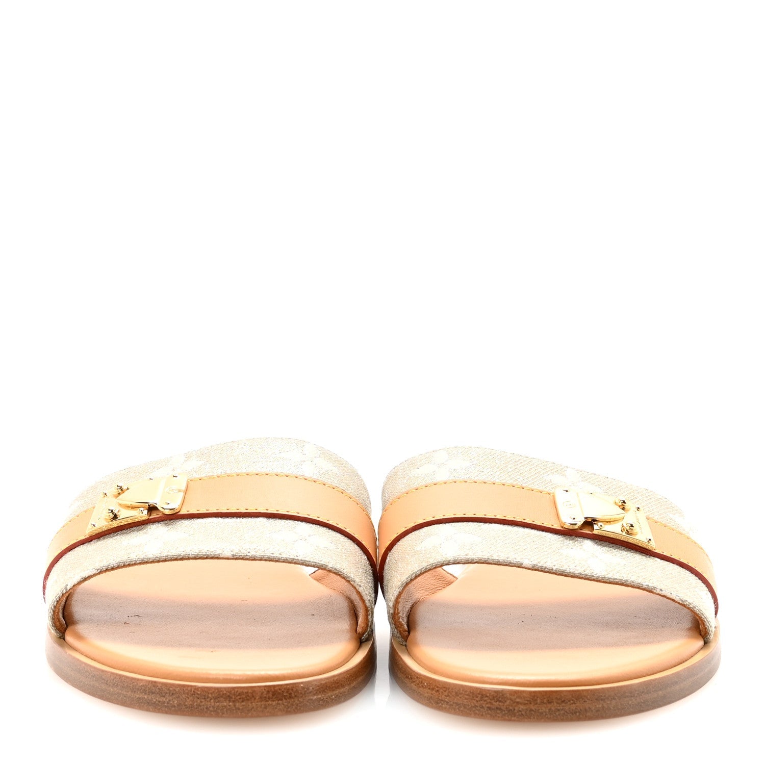 Monoglam Lock It Flat Mule 36.5 Gold