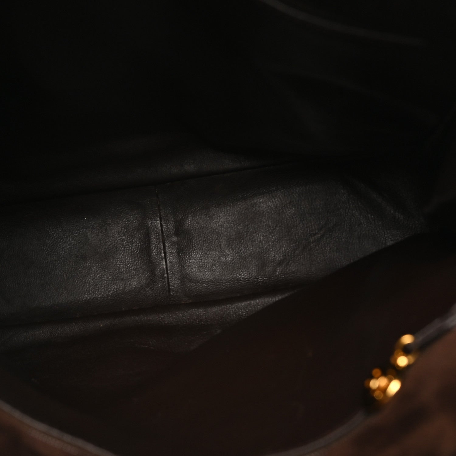 Suede Quilted Tote Brown