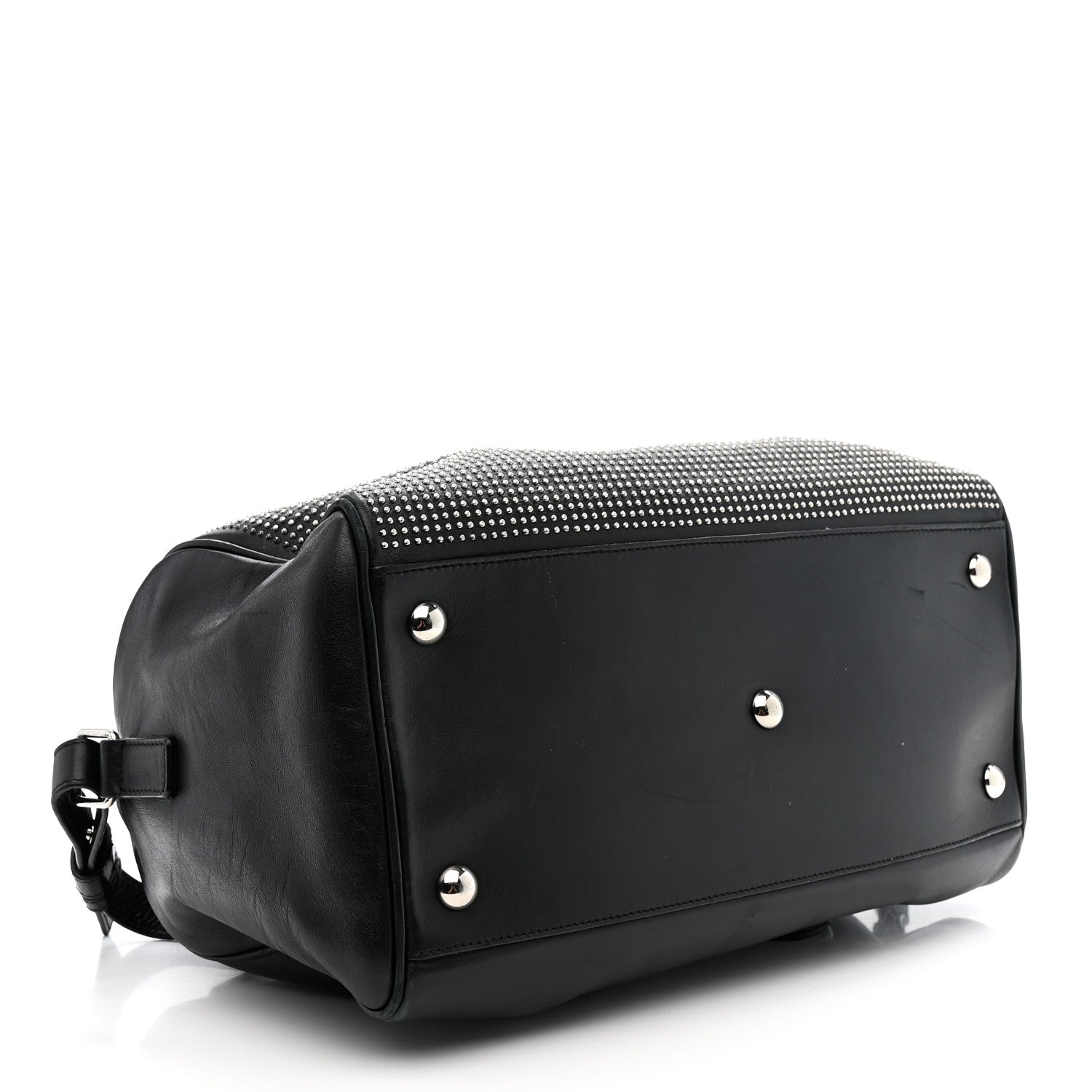 Calfskin Studded Classic Duffle 6 Black