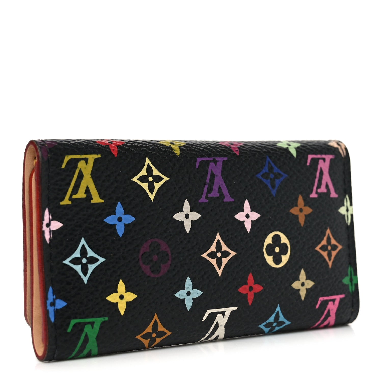 Monogram Multicolor Multicles 4 Key Holder Black