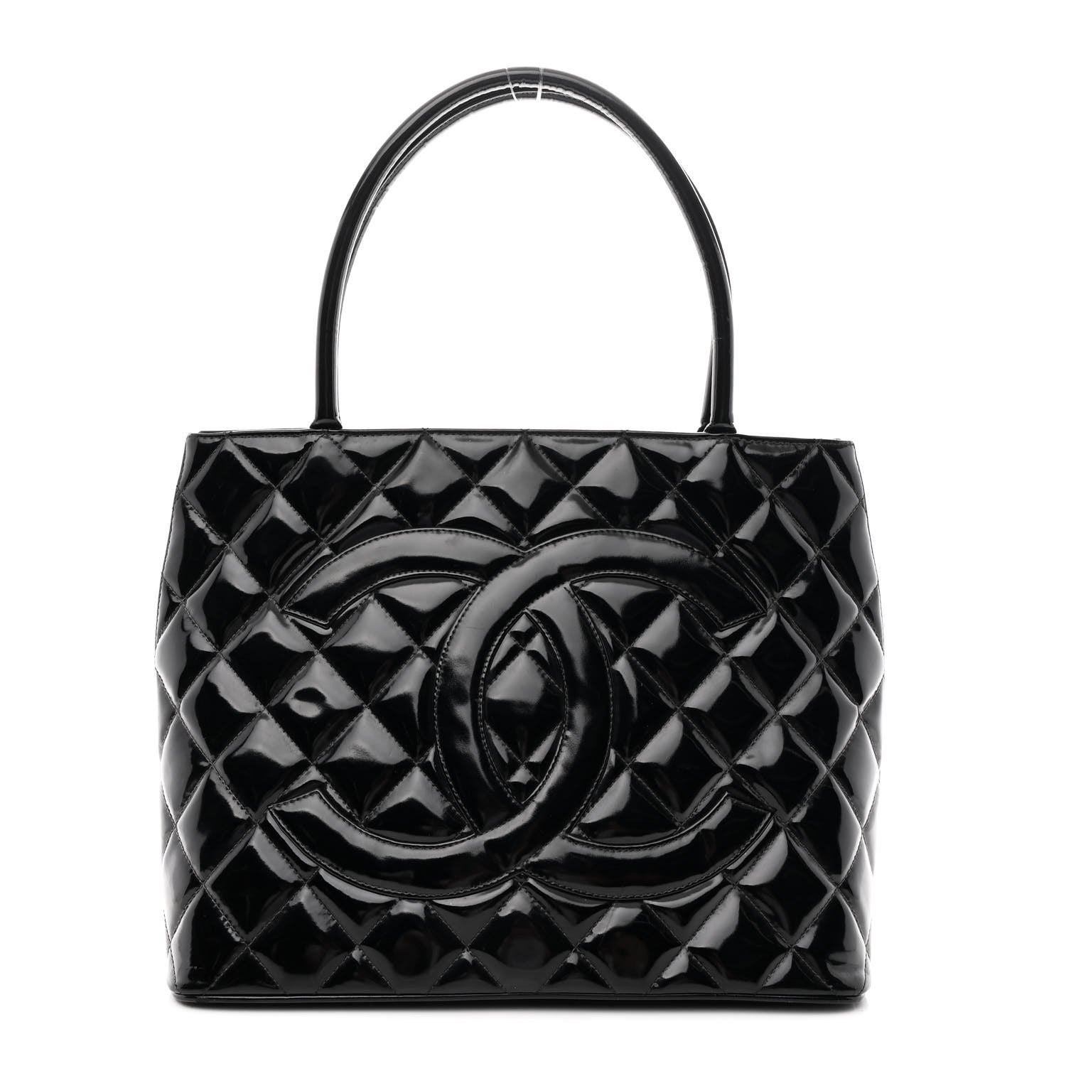 Patent Medallion Tote Black