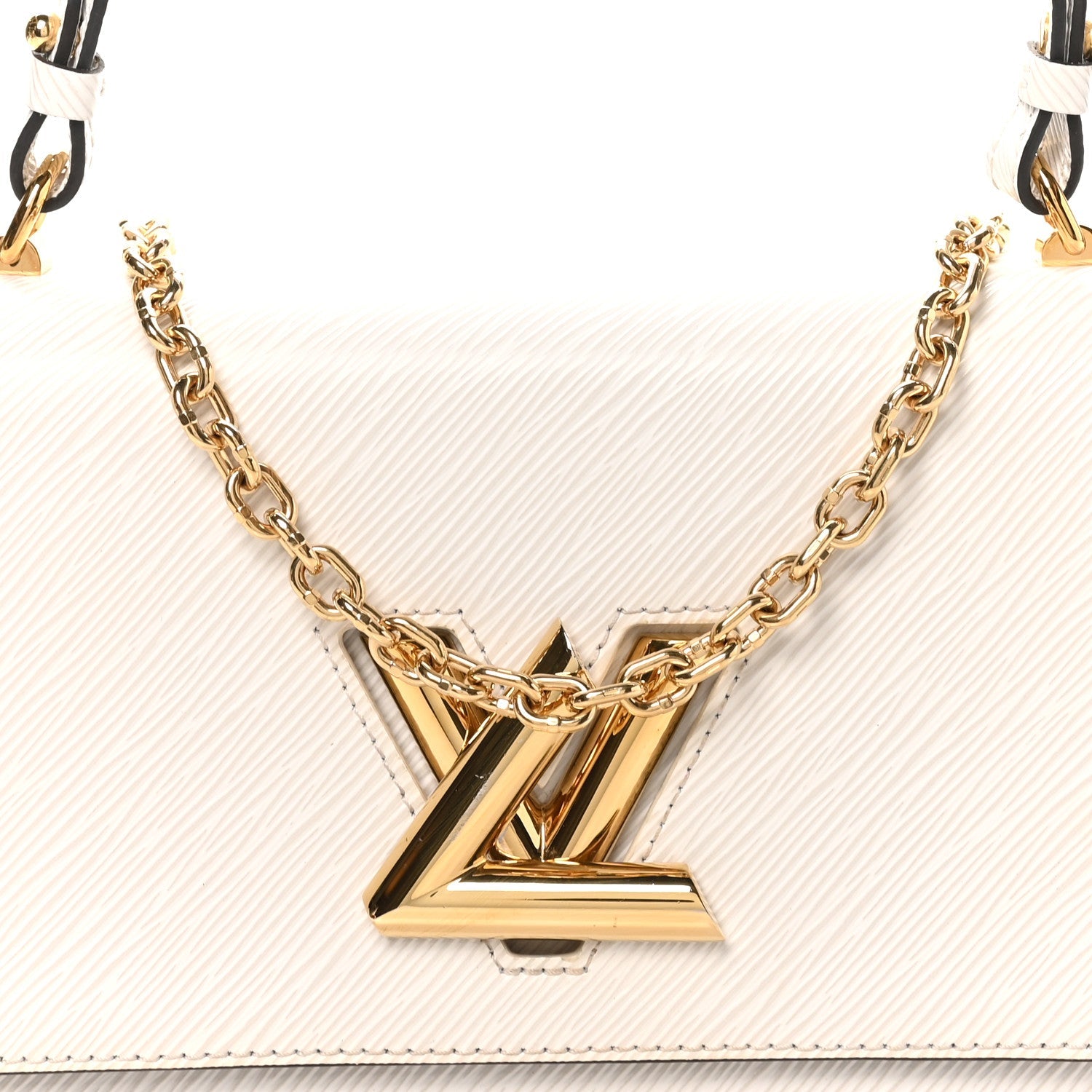 Epi Twist Shoulder Bag MM White