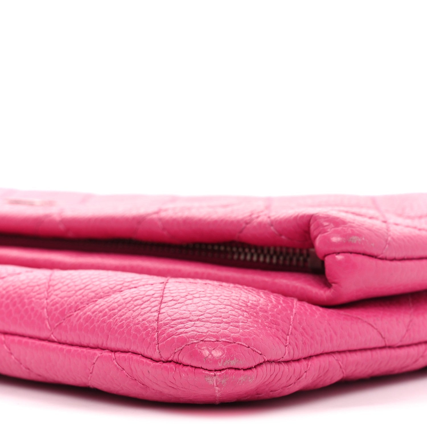 Caviar Quilted CC Beauty Clutch Pink