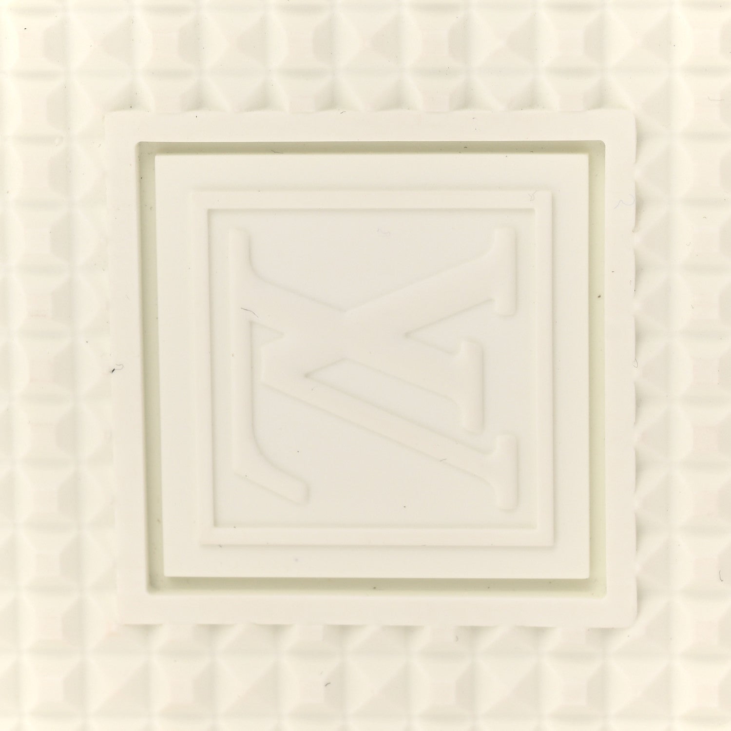 Calfskin Monogram Stud Front Row Sneaker 39 White