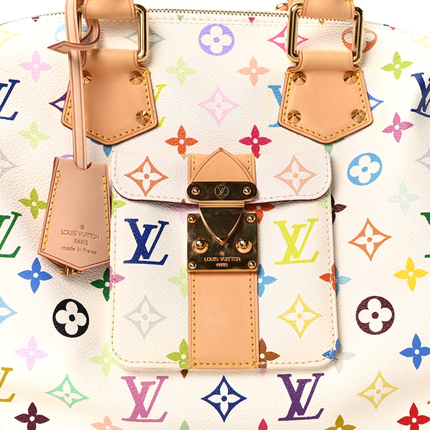 Monogram Multicolor Speedy 30 White