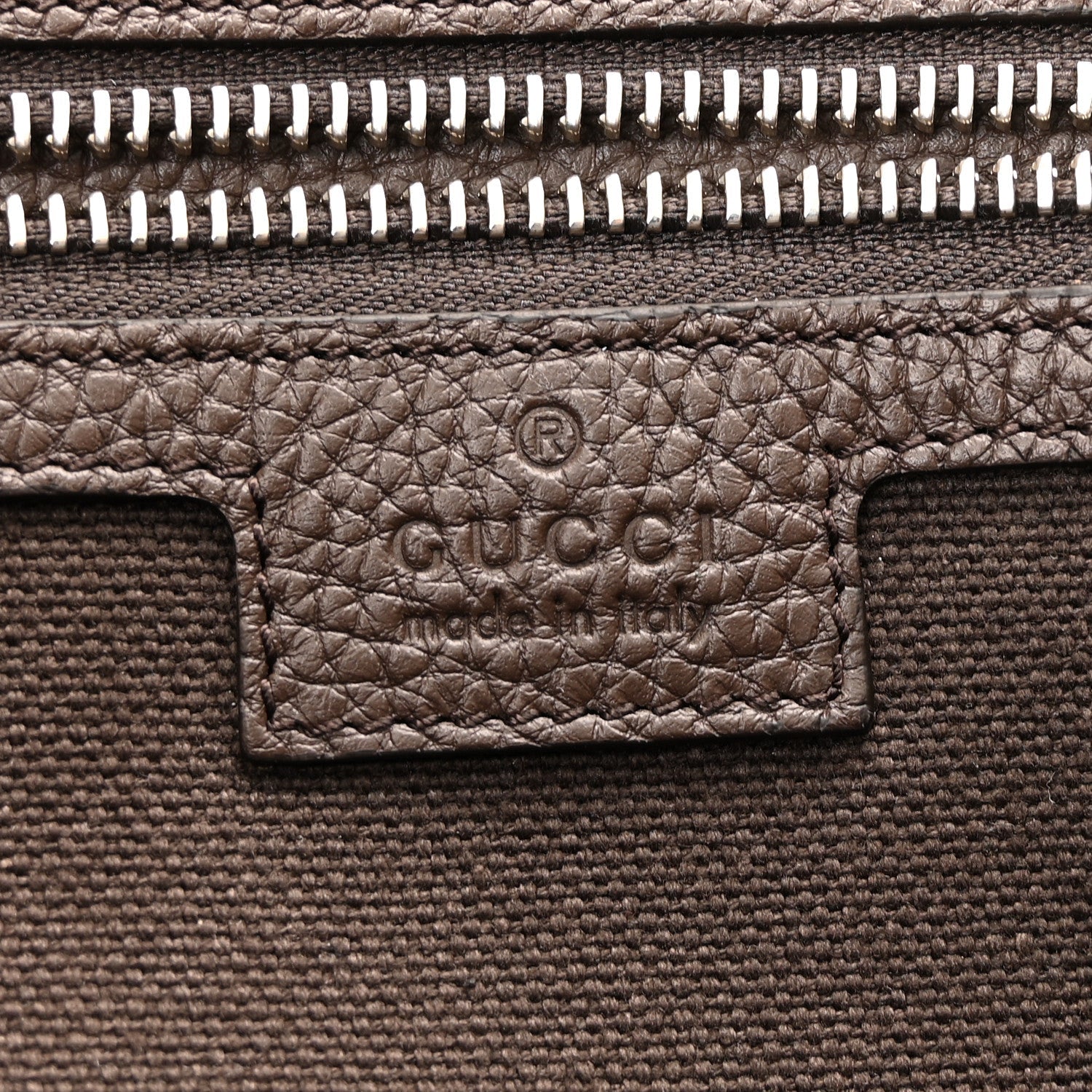 Monogram Calfskin Web Medium B Shoulder Bag Beige Brown