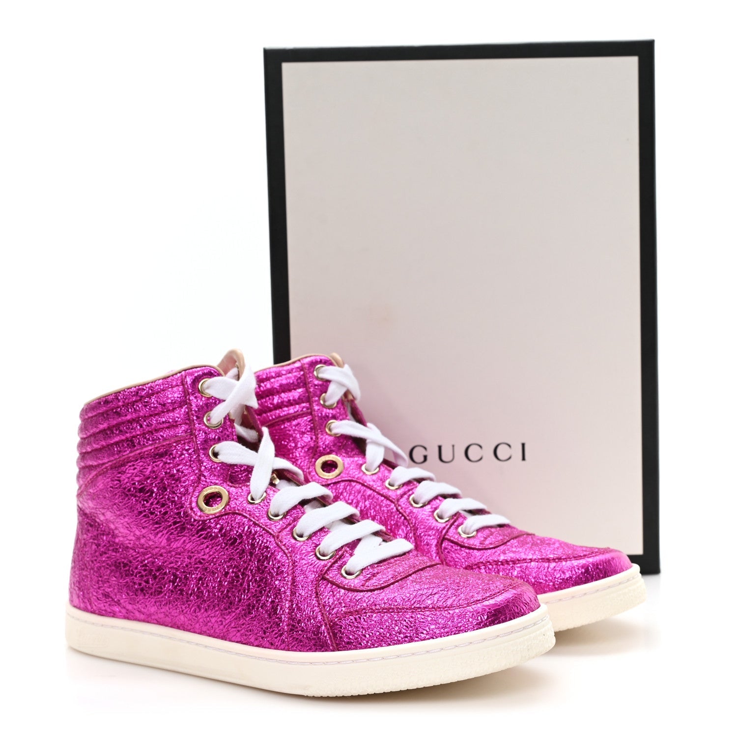 Galassia Womens High Top Sneakers 36.5 Fuxia