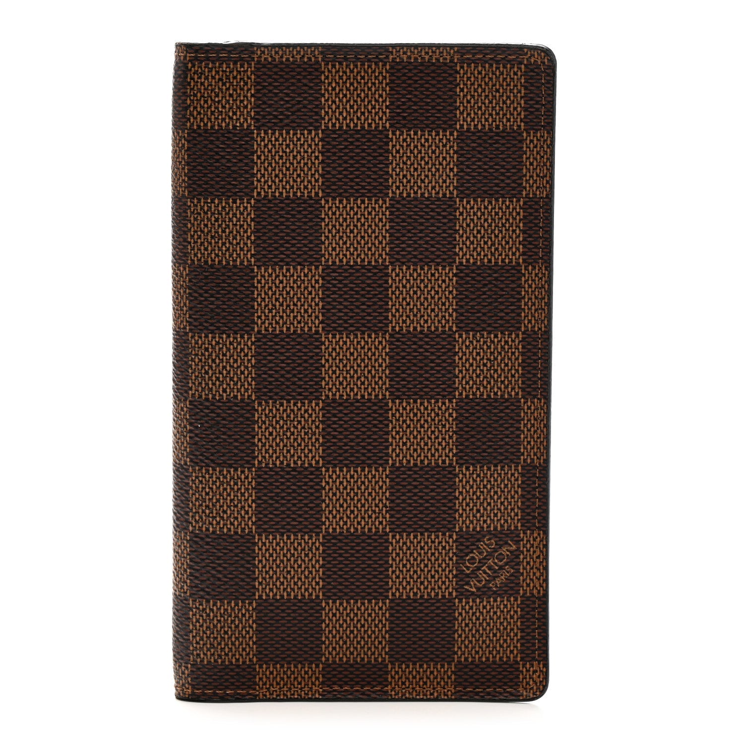 Damier Ebene Checkbook Cover Wallet
